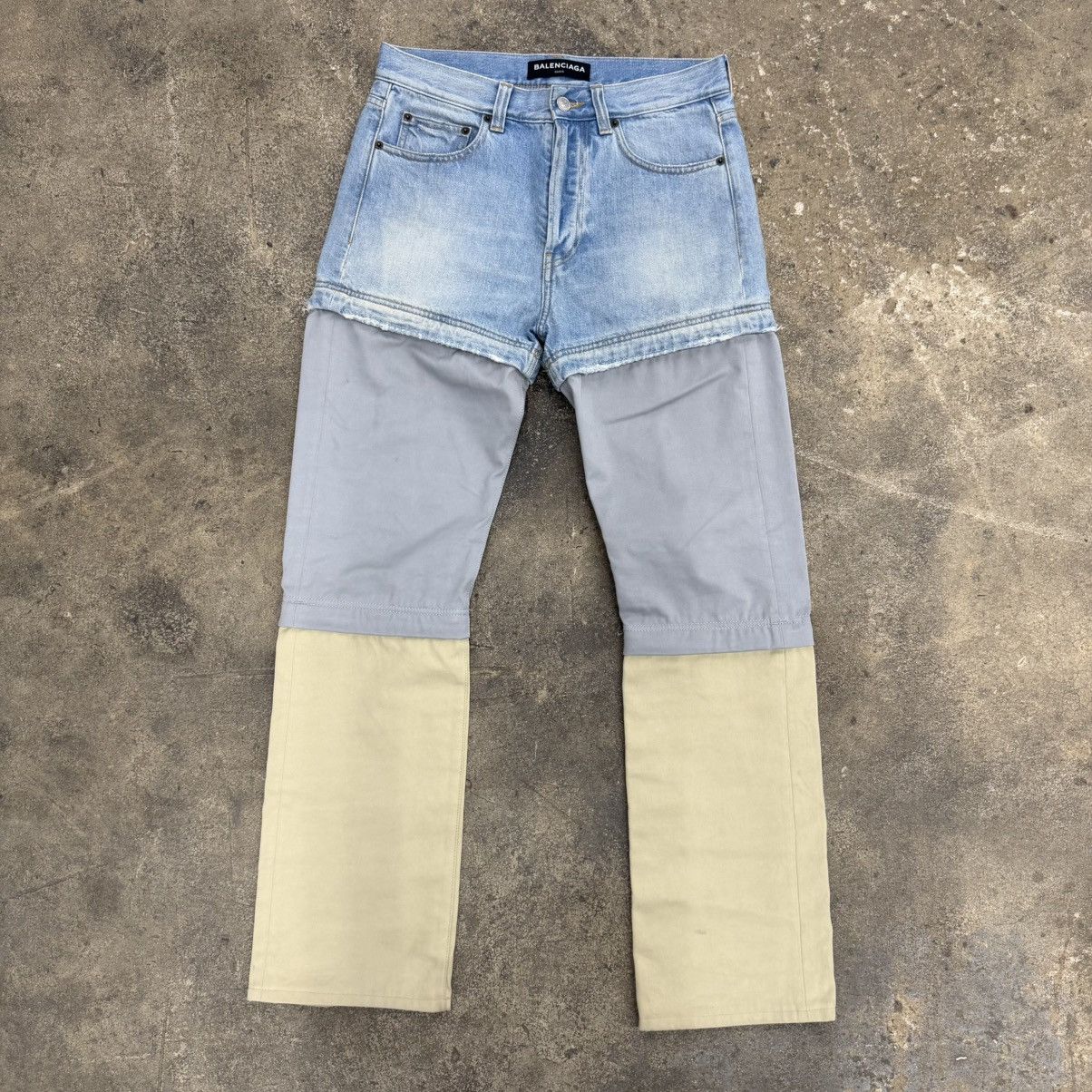 18SS BALENCIAGA 3way convertible jeans