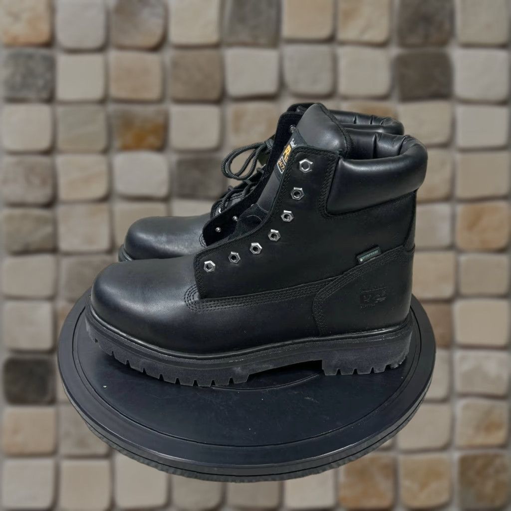Timberland Boots Mens Size 12 Black Leather Chukka Ankle SensorFlex Casual A17EH Black Timberland Boots Size 12 | eBay main image 4