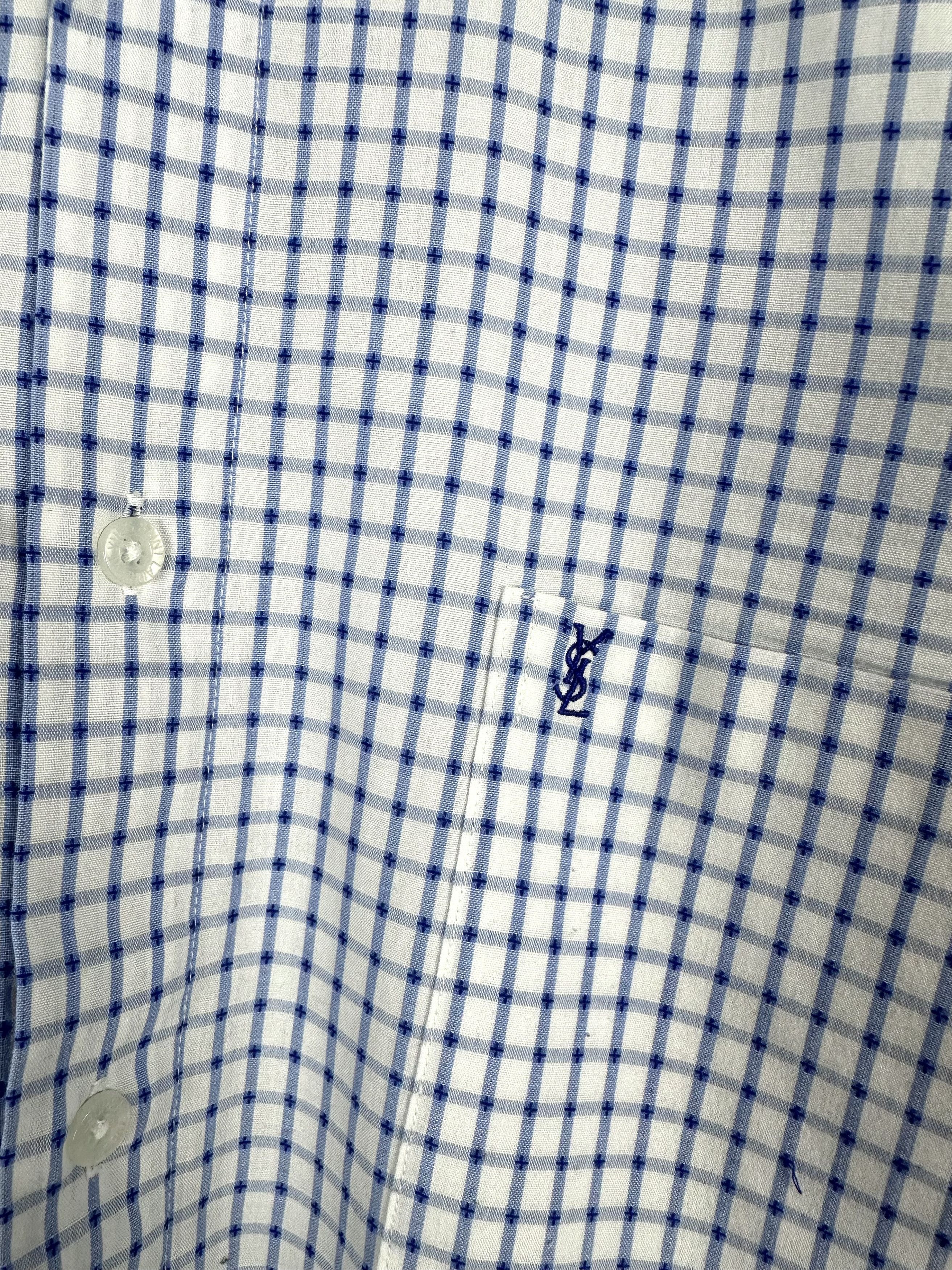 Yves Saint Laurent Yves Saint Laurent men's short-sleeved checked shirt S Size US S / EU 44-46 / 1 - 5 Thumbnail