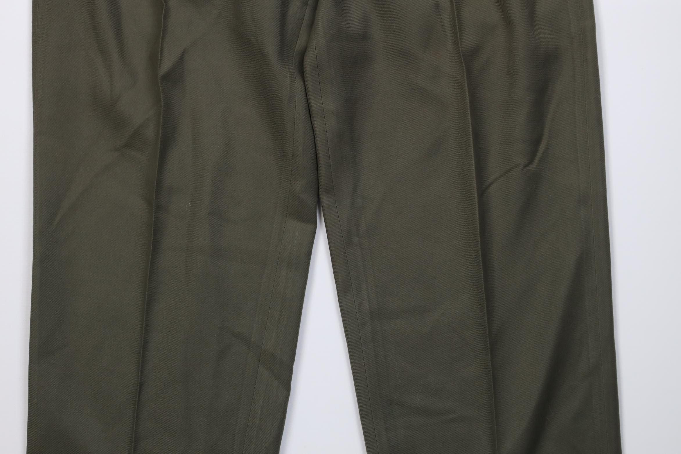 Vintage Vintage 90s Streetwear Gabardine Blend Knit Chino Pants Size US 31 - 3 Thumbnail