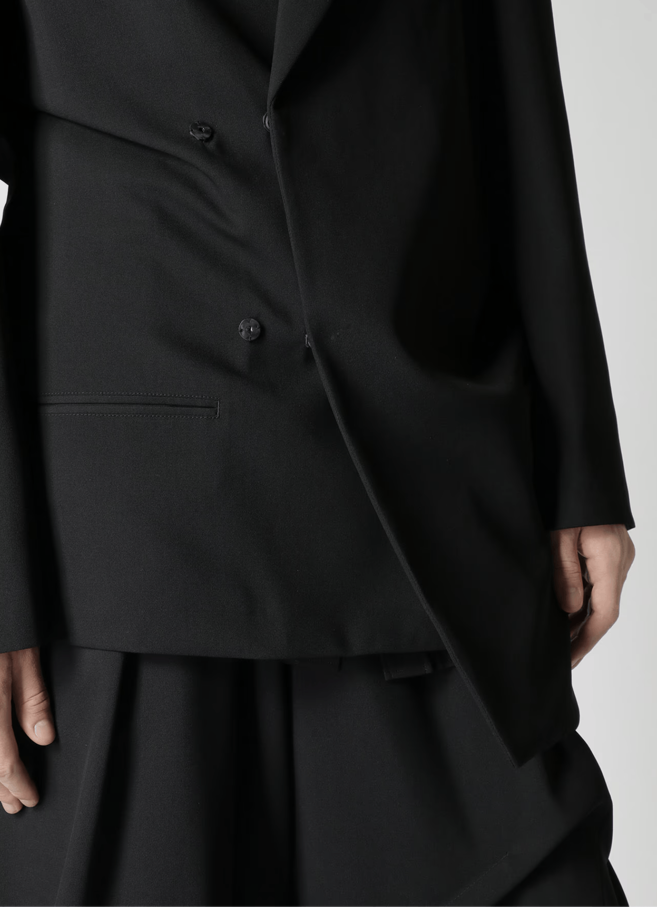 Yohji Yamamoto Yohji Yamamoto Pour Homme - SUMMER TUXEDO DRAPING JKT Size US M / EU 48-50 / 2 - 13 Thumbnail