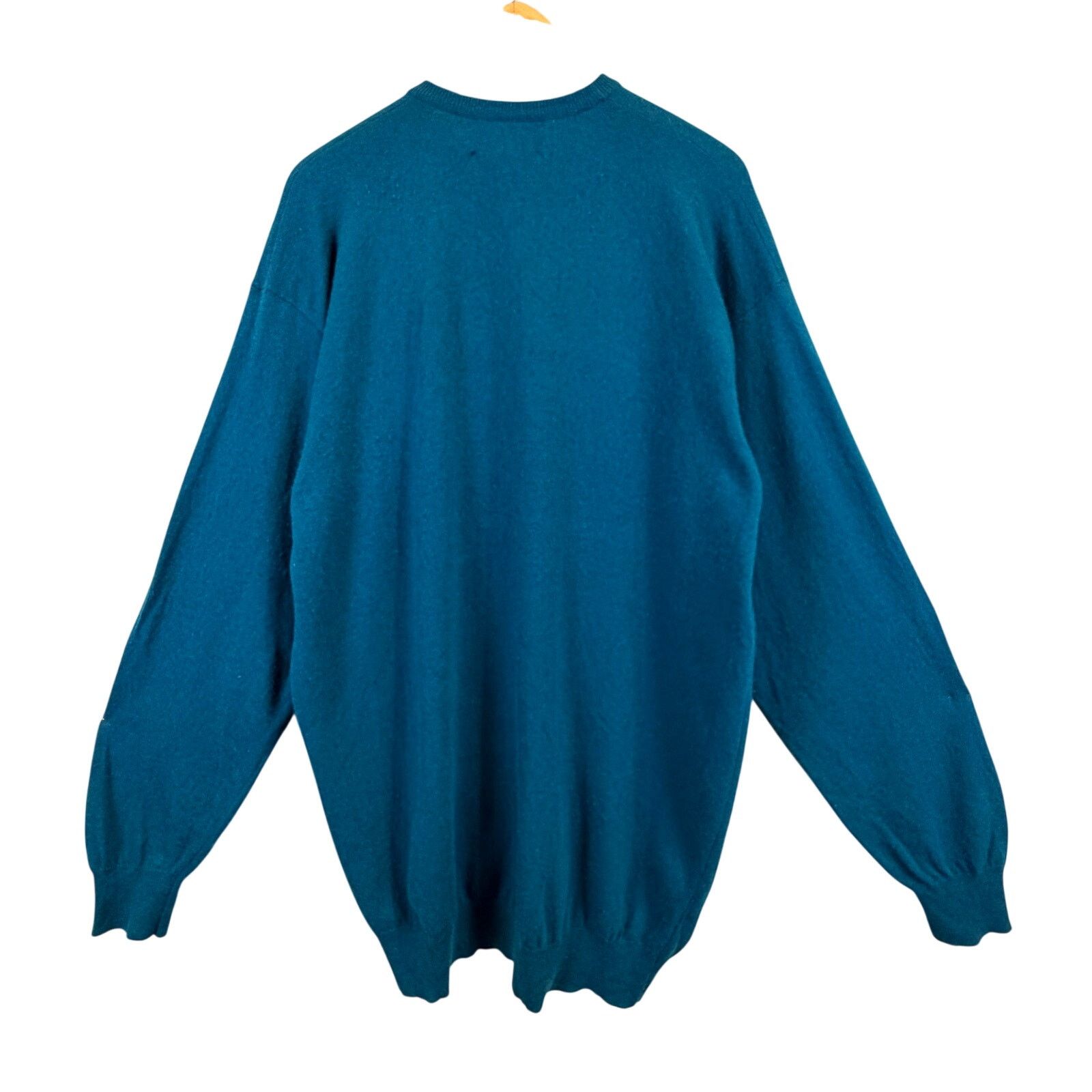 Vintage Scottish Cashmere Bergdorf Goodman Sweater Size L in Blue, Men's — image 3 of 4