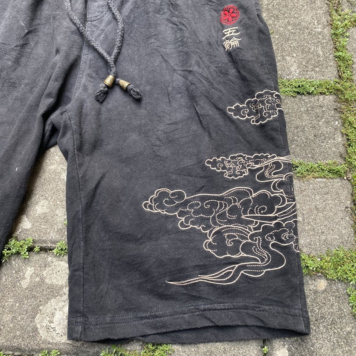 Japanese Brand 2000s Nippon Blue Karakuri Style Shorts Pants Size US 26 / EU 42 - 5 Thumbnail