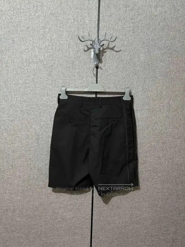 Fendi Fendi Black Cotton Logo Casual Shorts . Size US 26 / EU 42 - 2 Thumbnail