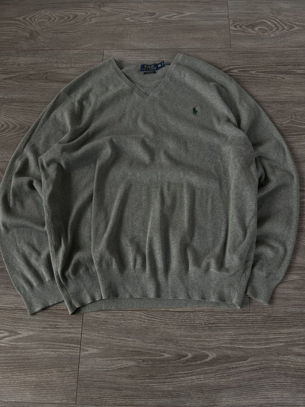 Designer × Polo Ralph Lauren ‼️Vintage Casual Polo Ralph Lauren RRL V Neck Knit Sweater‼️ Size US XXL / EU 58 / 5 - 11 Thumbnail
