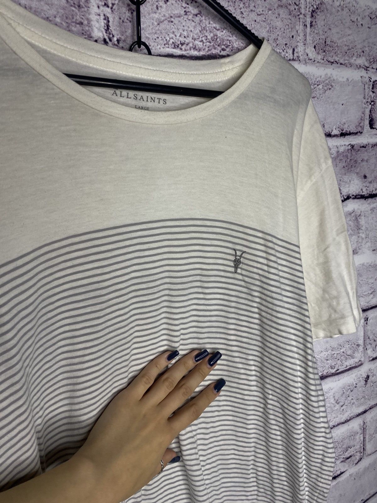 Allsaints Men's Japanese brand tee small logo Allsaints T-shirt Size US L / EU 52-54 / 3 - 5 Thumbnail