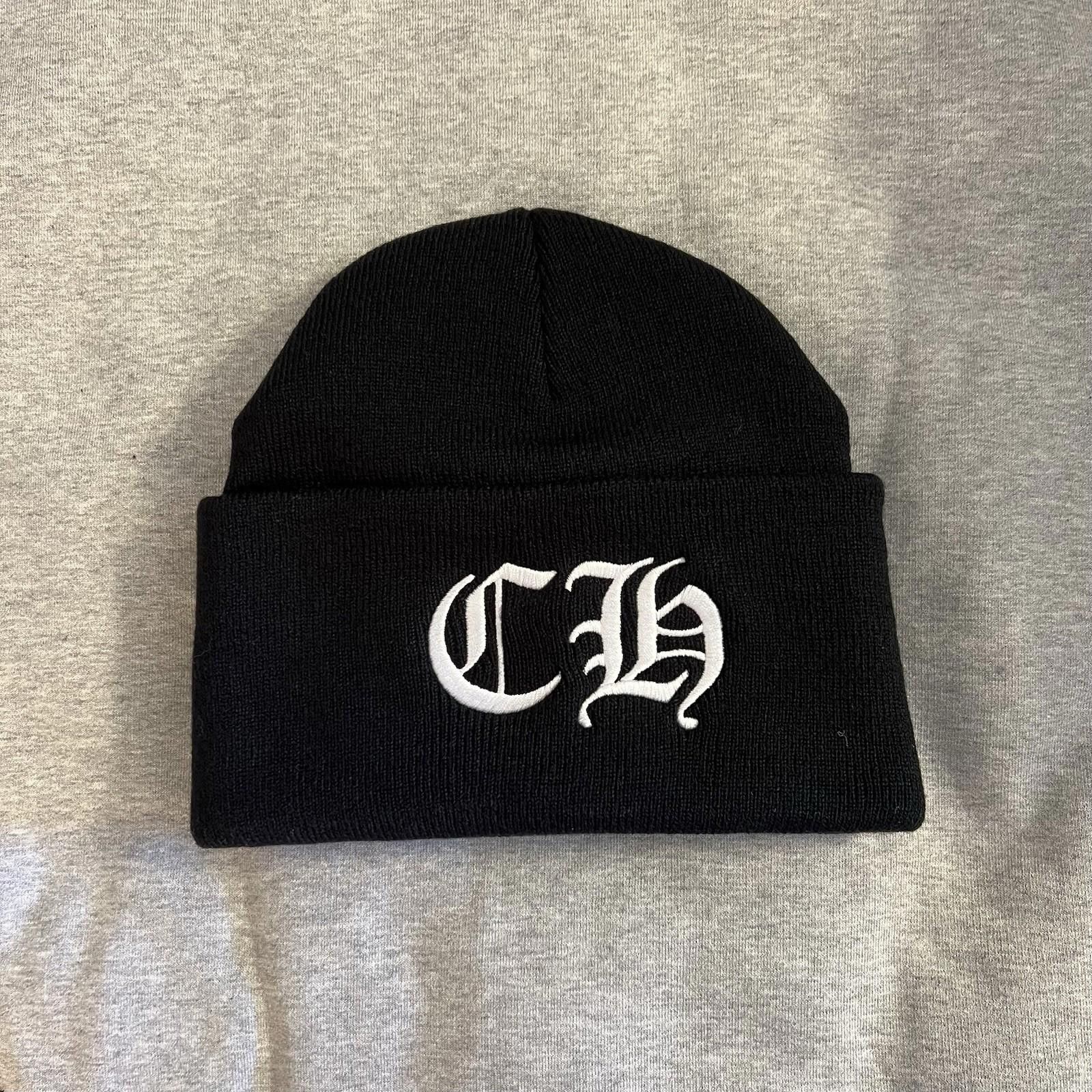 Chrome Hearts Chrome Hearts CH Logo Beanie Black Size ONE SIZE - 1 Thumbnail