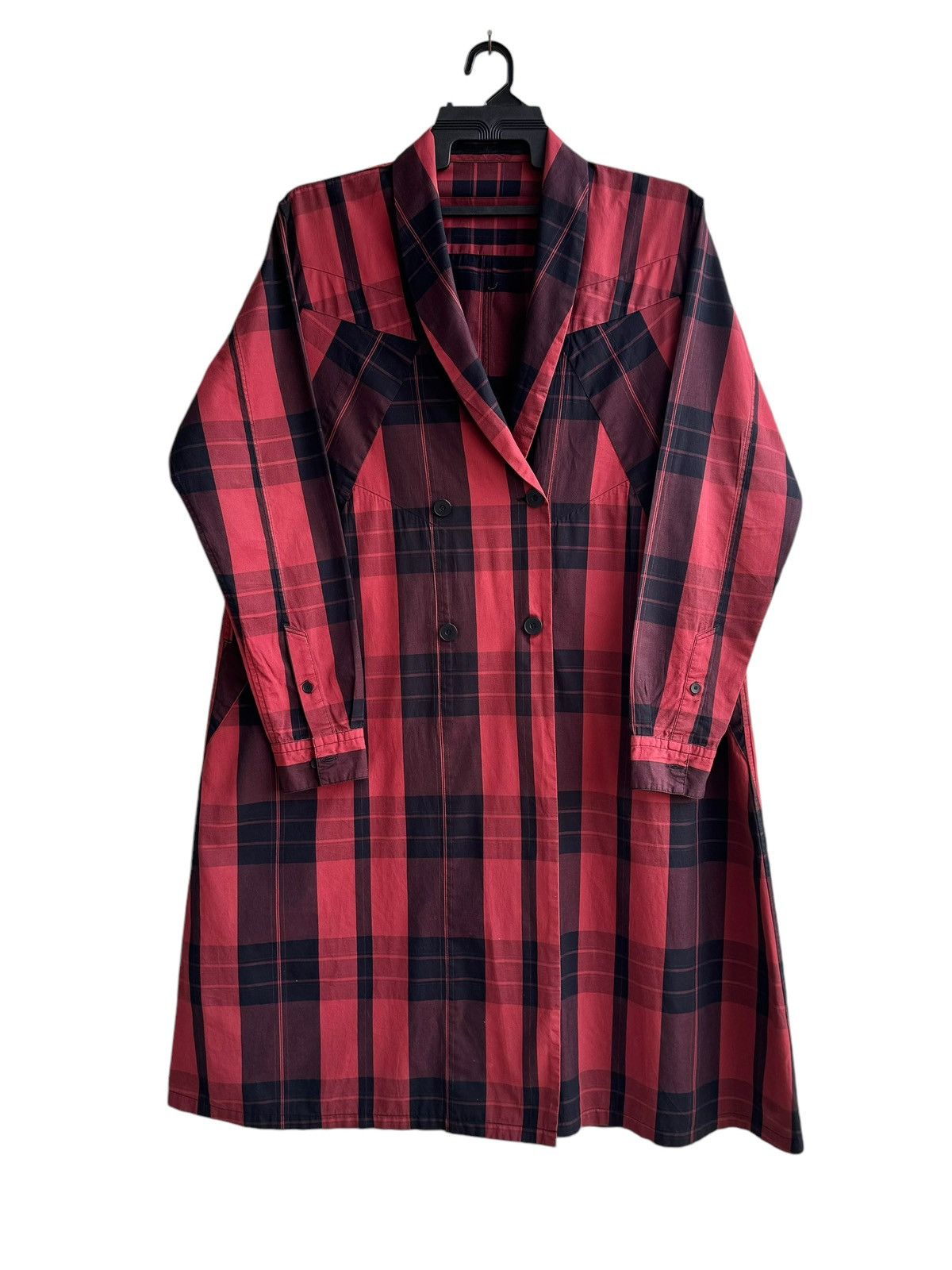 Julius Red Tartan APCLPC Julius SS18 Collection light Coat Jacket Size US S / EU 44-46 / 1 - 4 Thumbnail