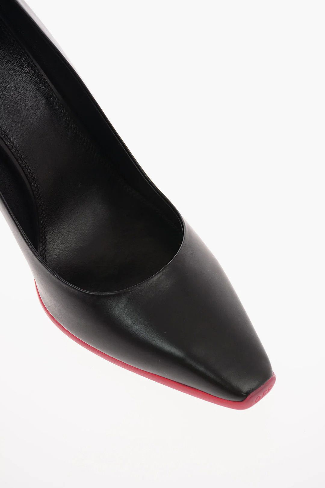 Off-White og1mm0426 Leather Decolletè Pumps in Black Size US 6 / IT 36 - 5 Thumbnail