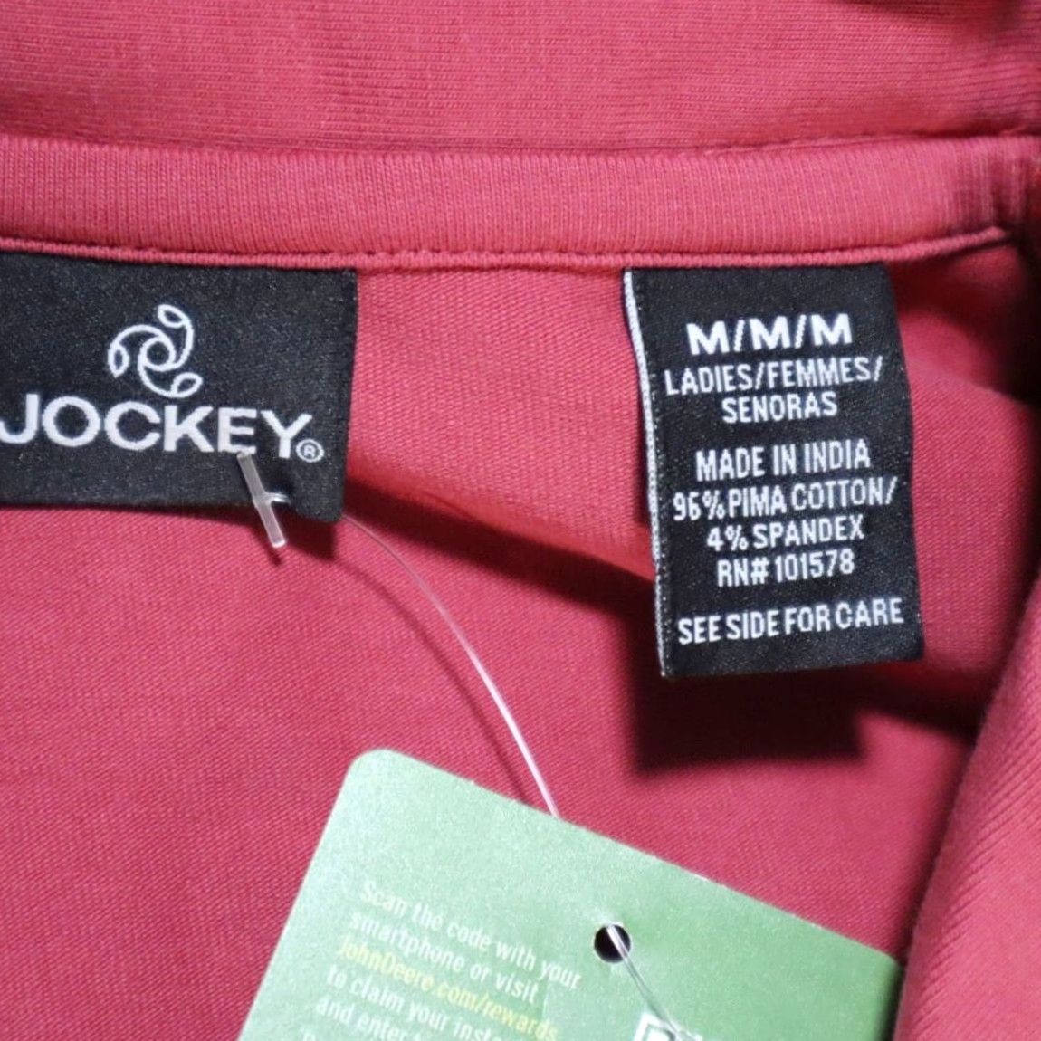 Jockey Jockey Shirt Magenta Women M John Deere Jersey w Ruching Solid Stretch Slim fit Size M / US 6-8 / IT 42-44 - 5 Thumbnail