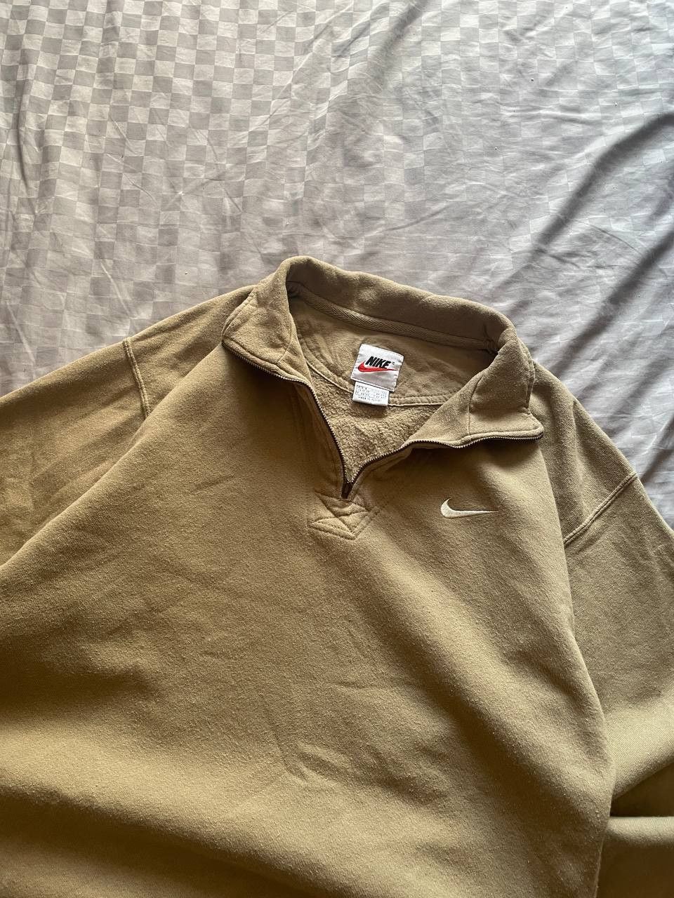 Nike Vintage Nike 1\4 Zip Small Logo Heavy Cotton Sweatshirt Size US S / EU 44-46 / 1 - 3 Thumbnail