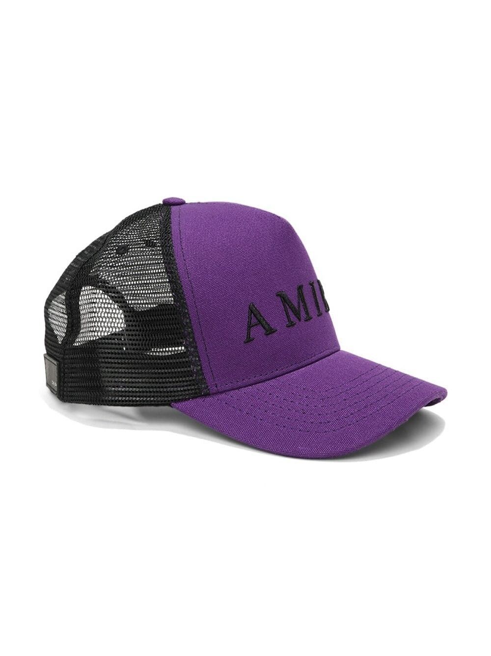 Amiri oc11z0225 Size: OS / Trucker Hat / Cap in Black/Purple Size ONE SIZE - 2 Thumbnail
