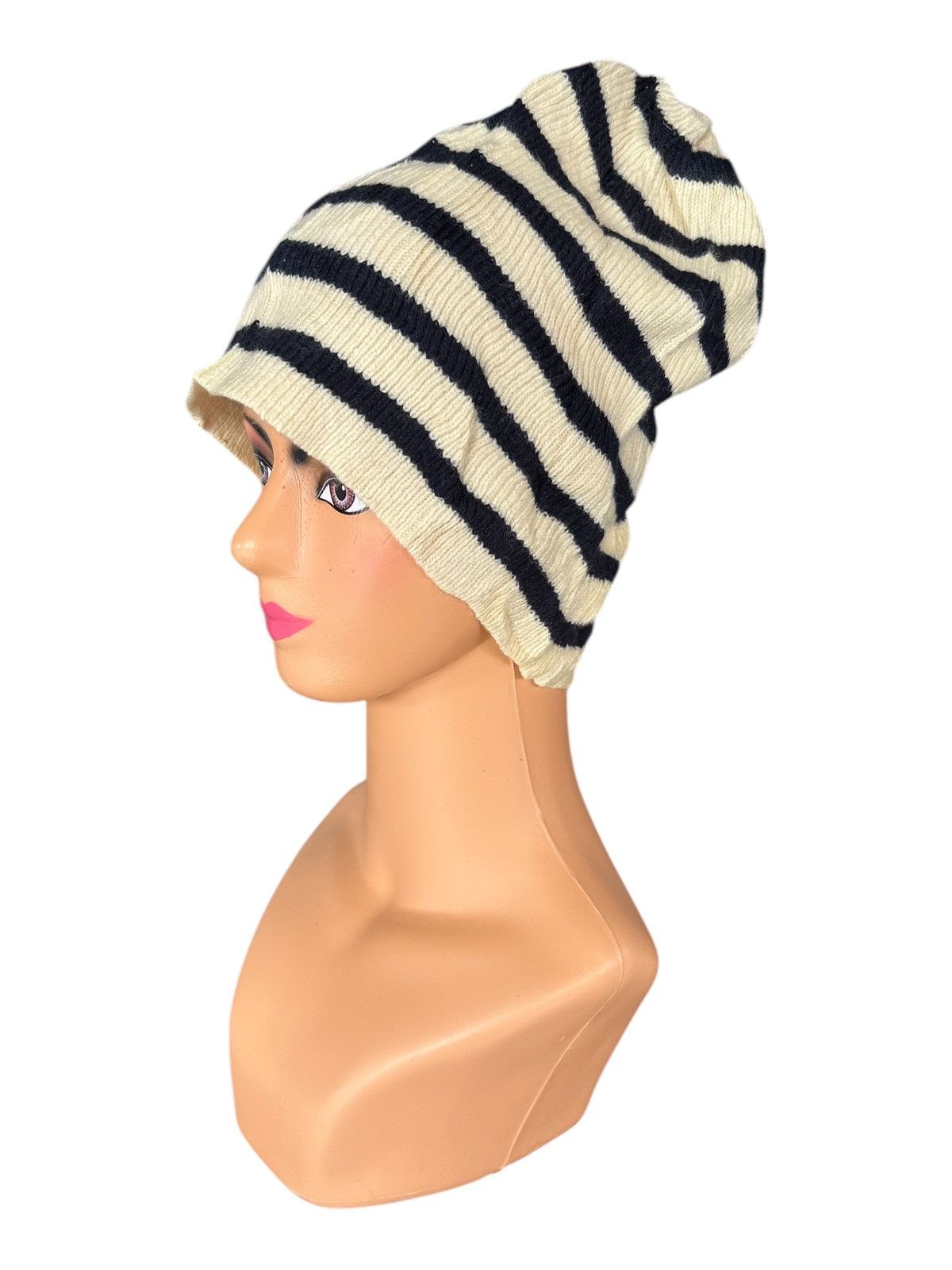 Japanese Stripe Big Beanie Hats