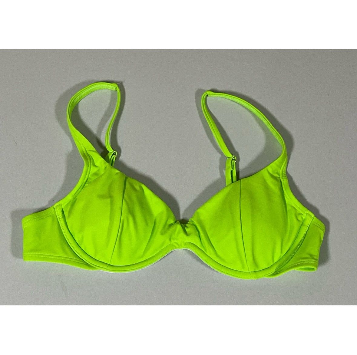 Other Lime Green Neon Underwire Bikini Top Bathing Suit Size S 💚✨ Size S / US 4 / IT 40 - 1 Thumbnail