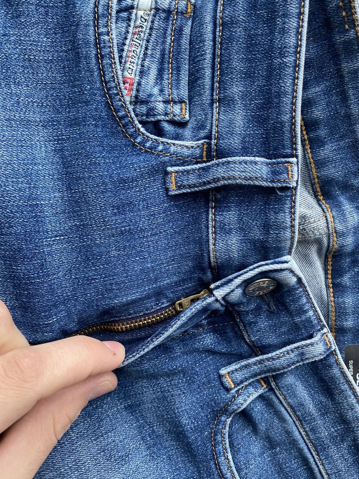 Diesel Luxury 00s Y2K Diesel Slandy Super Skinny Stretch Jeans Size 27" / US 4 / IT 40 - 4 Thumbnail