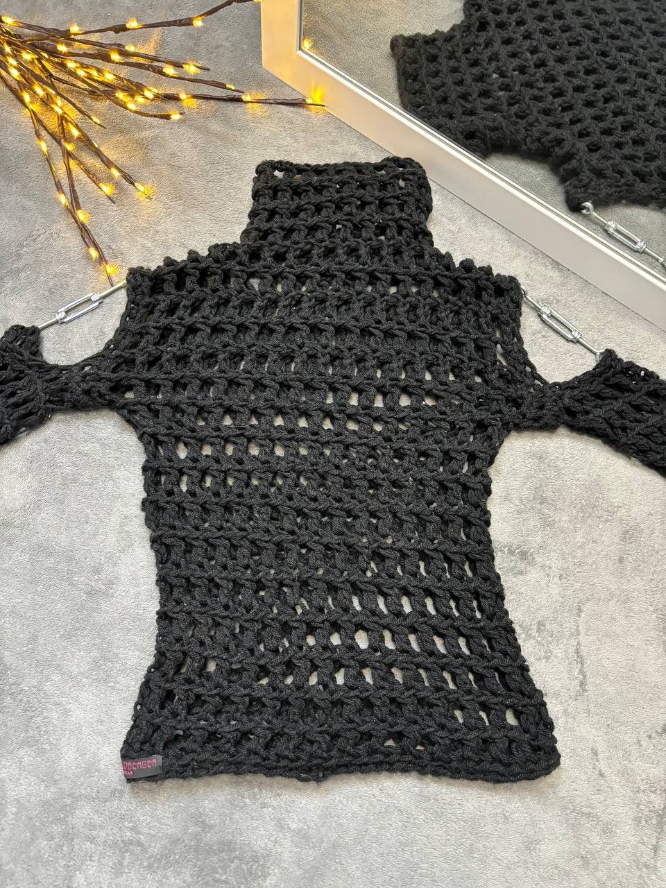 If Six Was Nine × Vintage Opium Mesh Knitted Gothic Unisex Sweater metal Owens Style Size US S / EU 44-46 / 1 - 3 Thumbnail