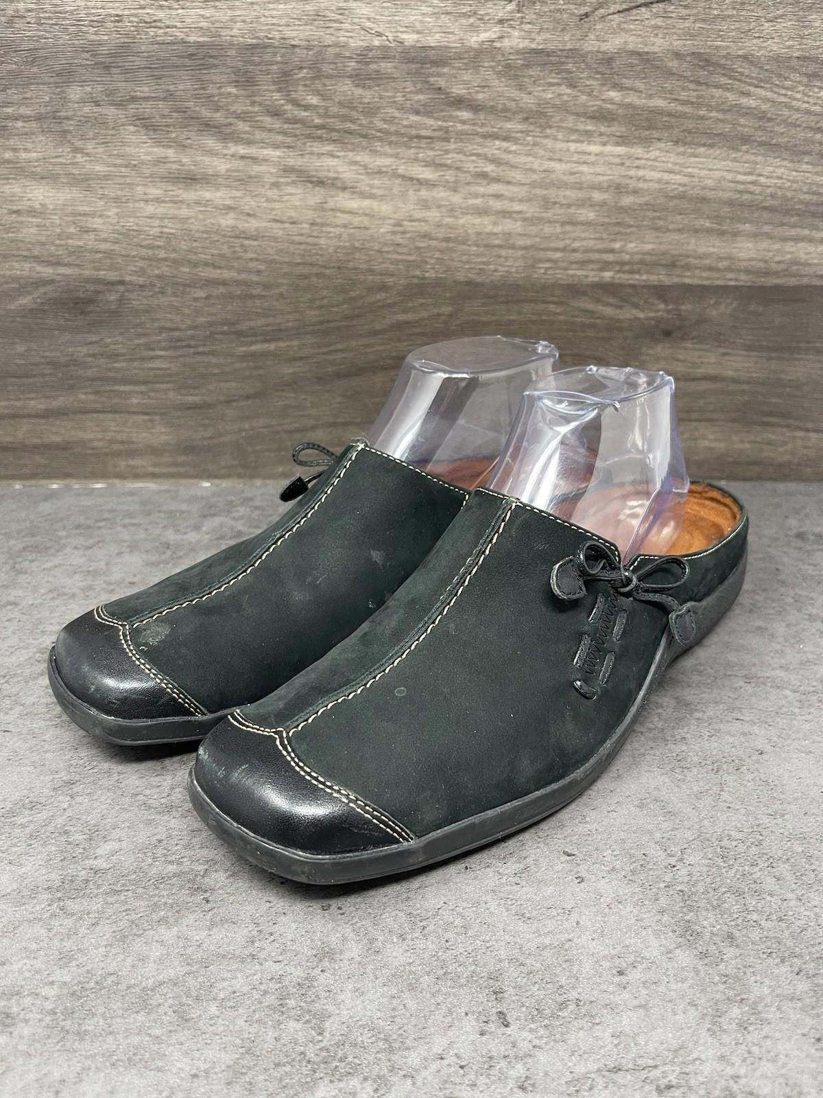 Other Naturalizer Slip On Shoes Womens Size 10 Black Leather Suede Size US 10 / IT 40 - 2 Thumbnail