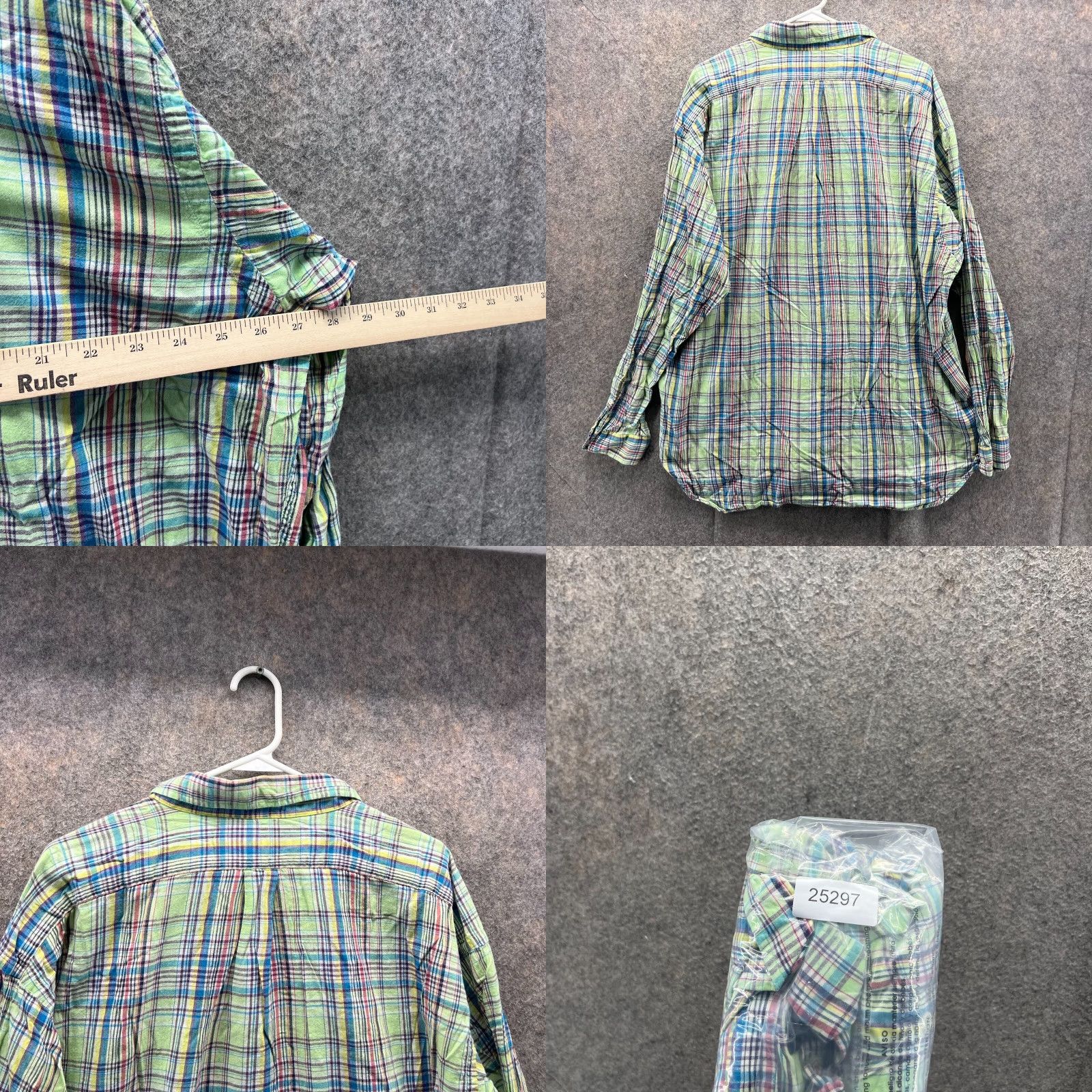 Ralph Lauren Ralph Lauren Shirt Men XXL Green Blue Casual Button Down Plaid Vintage Blake Size US XXL / EU 58 / 5 - 8 Thumbnail