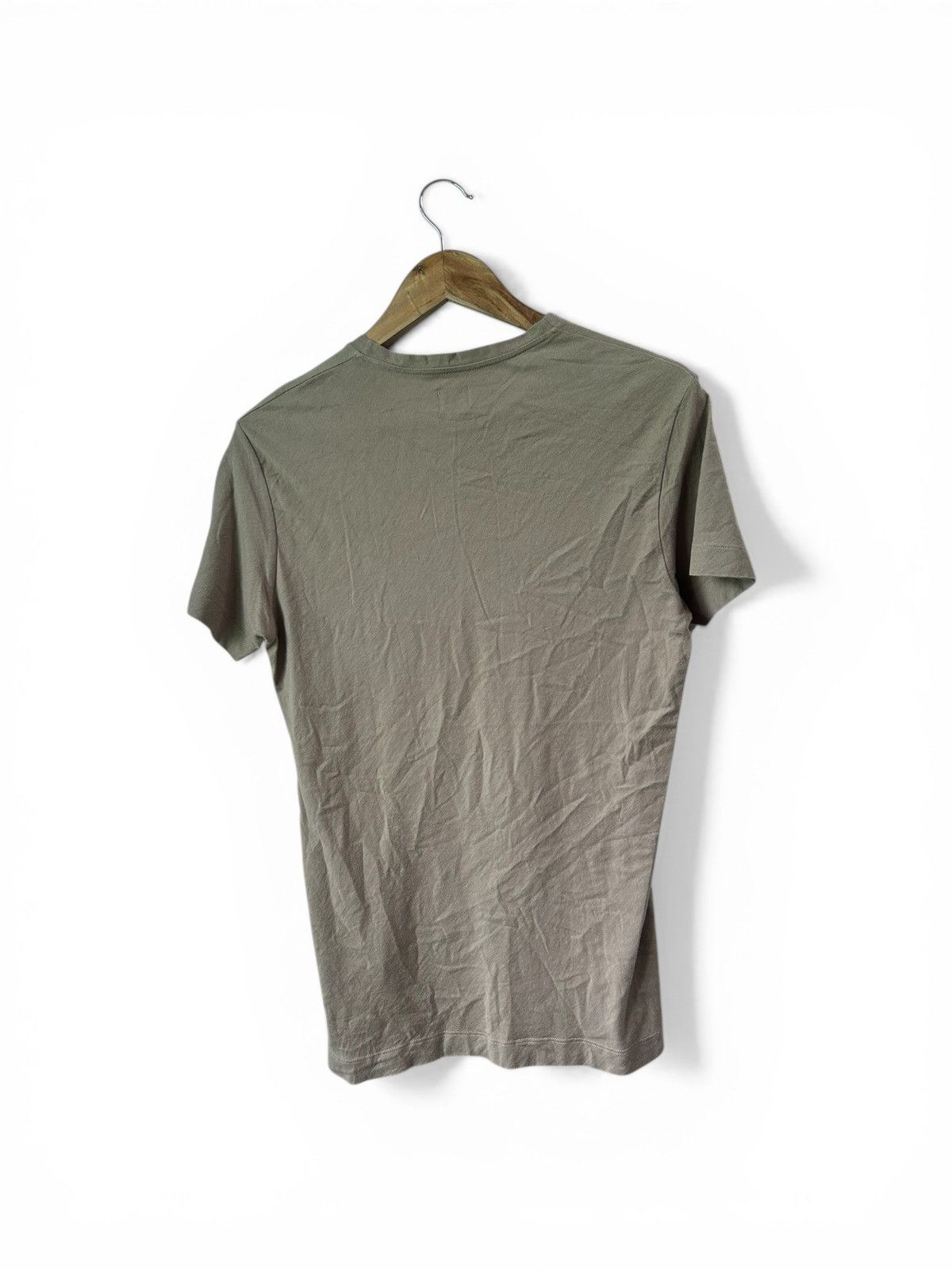Jil Sander Minimalist V-Neck Tan/Taupe Tee Size US M / EU 48-50 / 2 - 3 Thumbnail