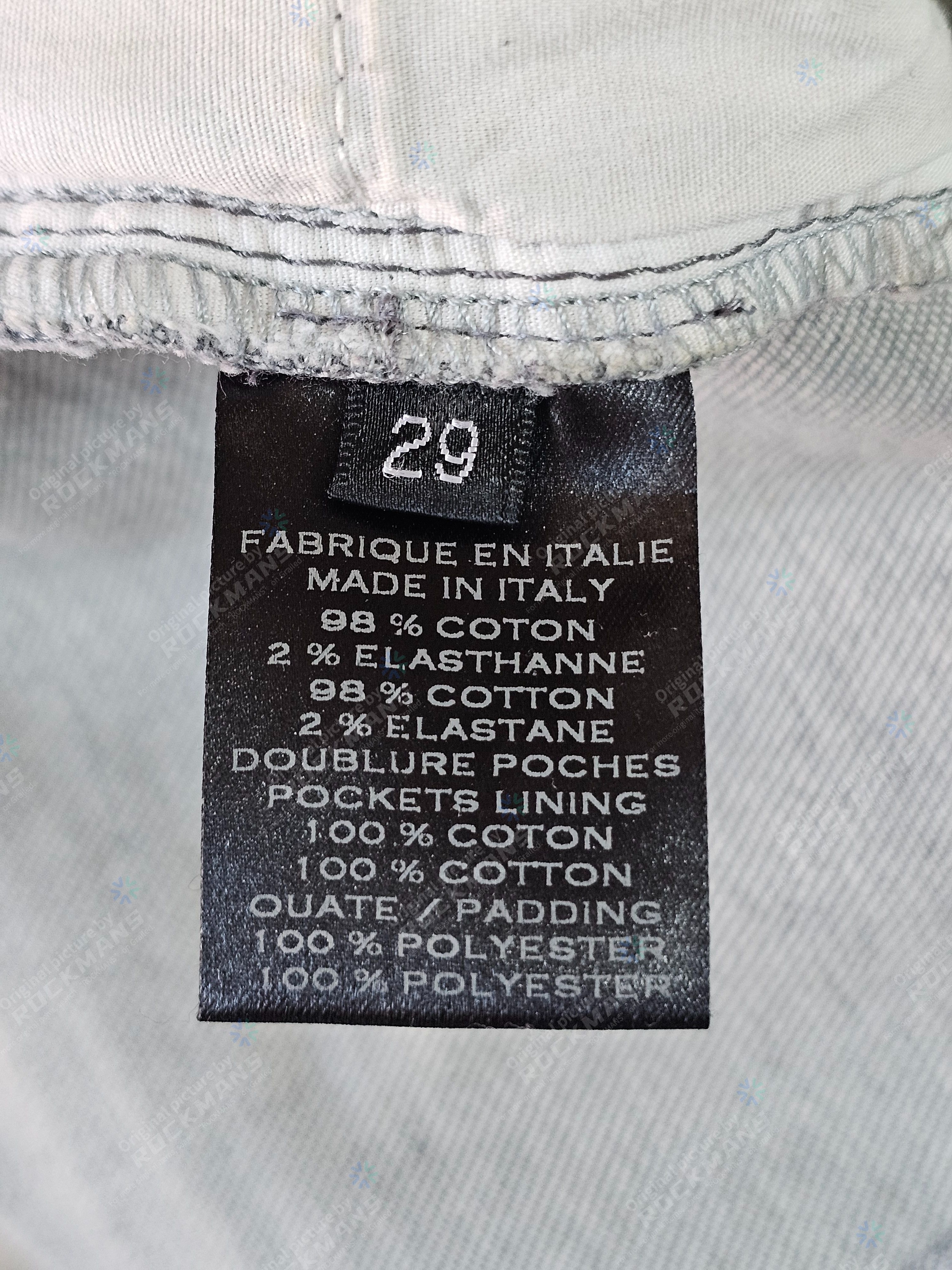 Balmain Balmain Men's Grey Biker Jeans Size 29 Size US 29 - 5 Thumbnail