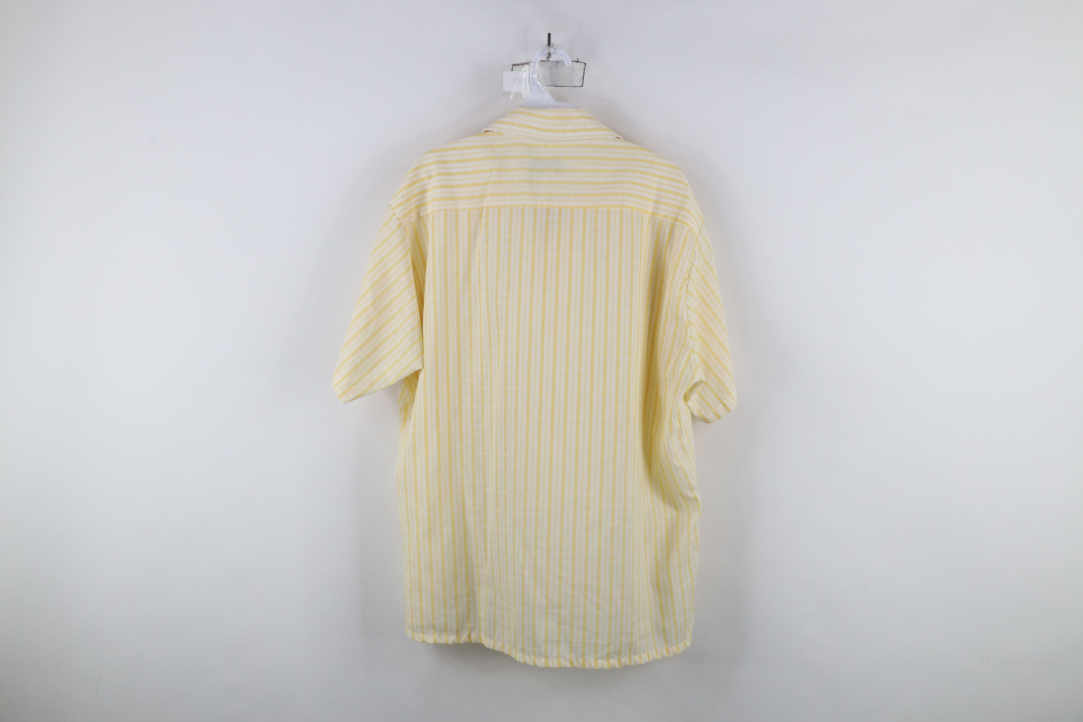 Vintage Vintage 60s 70 Rockabilly Sheer Collared Button Shirt USA Size US XL / EU 56 / 4 - 10 Thumbnail