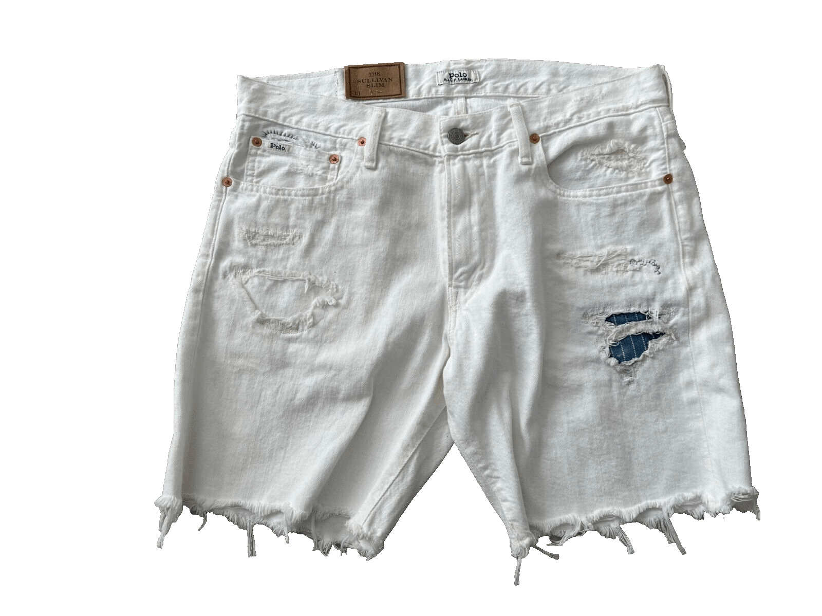 image of Polo Ralph Laurent Sullivan Slim Denim Short White ( 33 ), Men's