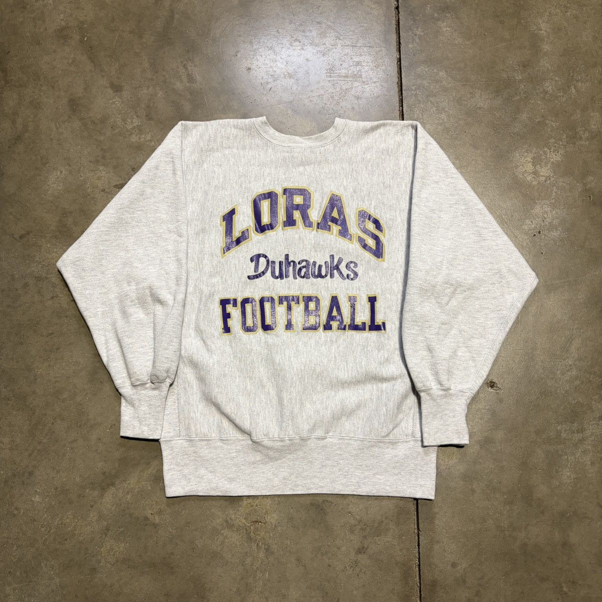 Champion Vintage 90s Champion Reverse Weave Sweatshirt Loras Football Size US L / EU 52-54 / 3 - 1 Thumbnail