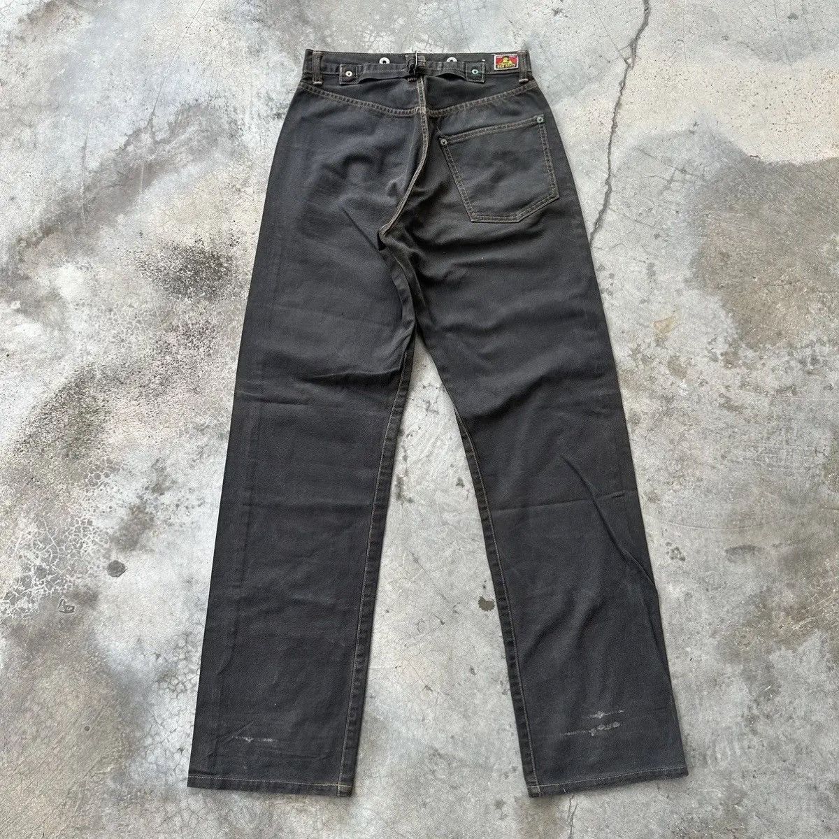 Ben Davis SICKSS💥💥80’s Vintage BEN DAVIS Suspenders Cinch Back Denim Size US 27 - 1 Thumbnail