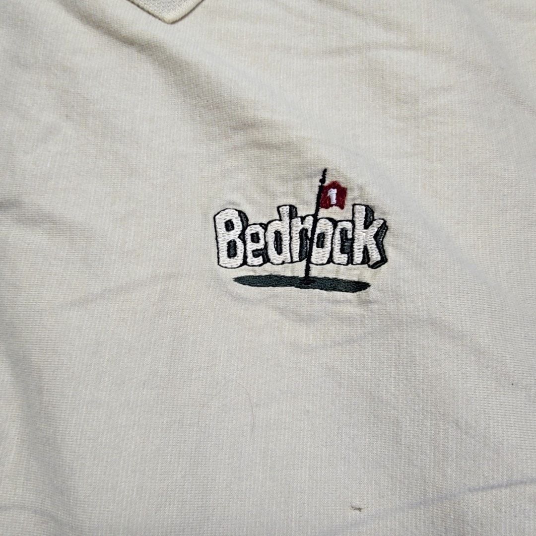 Antigua Vintage Antigua Bedrock Golf Polo Embroidered Beige XXL Size US XXL / EU 58 / 5 - 2 Thumbnail