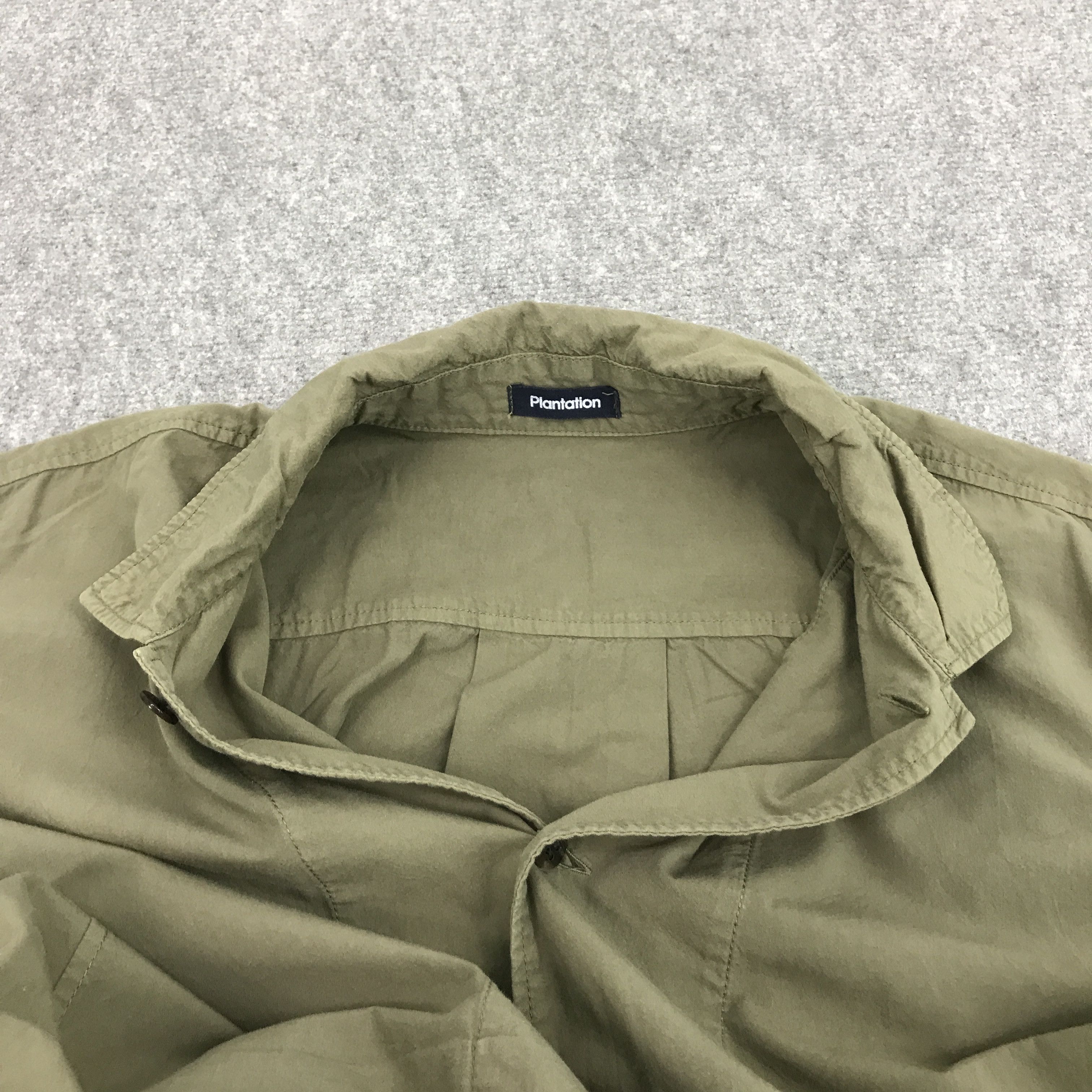 Issey Miyake × Japanese Brand PLANTATION BY ISSEY MIYAKE OVERSIZE GREEN BUTTON JACKET Size US M / EU 48-50 / 2 - 7 Thumbnail