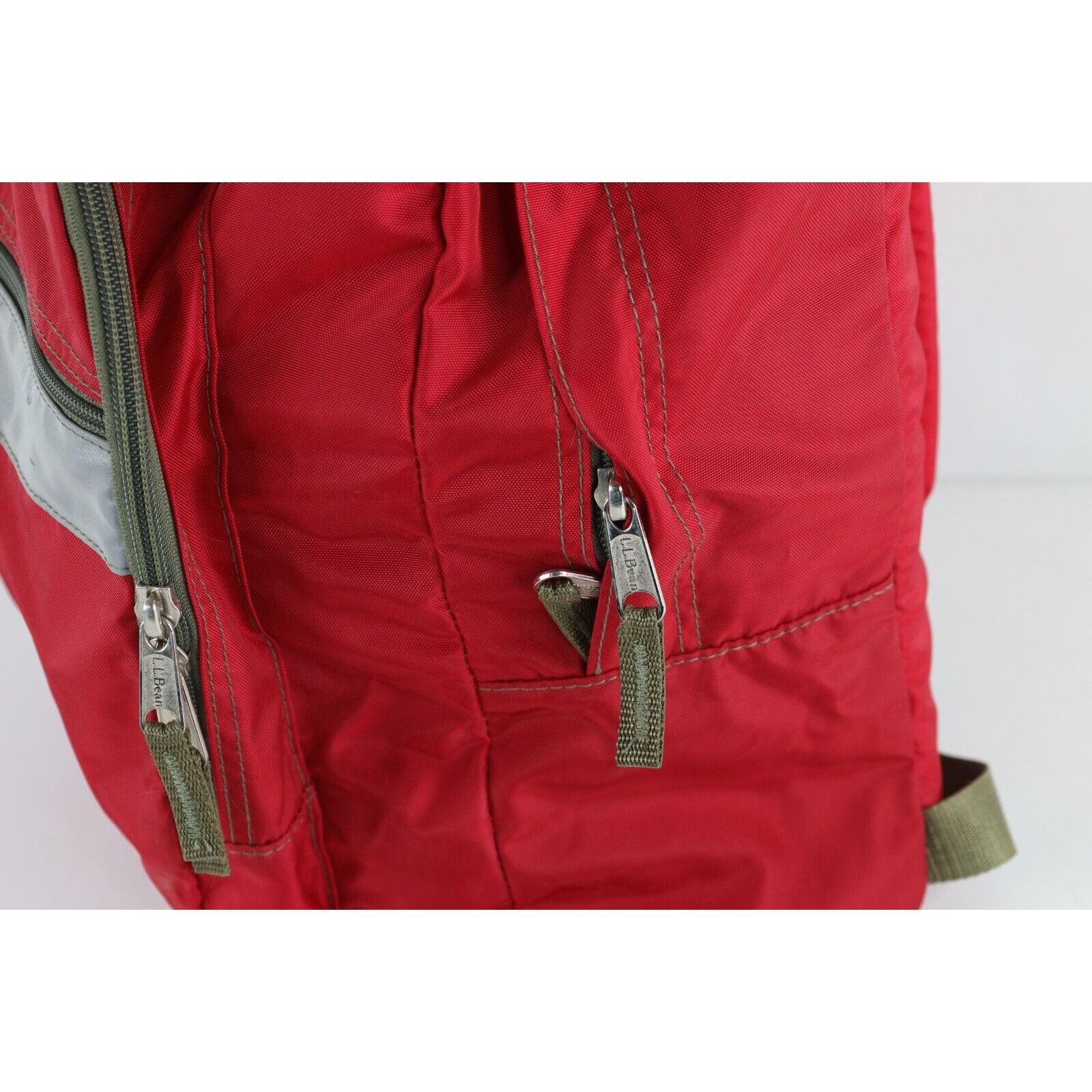 L.L. Bean × Vintage Vintage 90s Spell Out LL Bean Distressed Reflective Backpack Size ONE SIZE - 7 Thumbnail