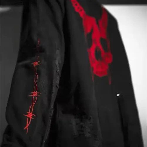 Japanese Brand Miyauchi x Reia Motorcycle Dark Wear Denim Jacket Size US L / EU 52-54 / 3 - 2 Thumbnail