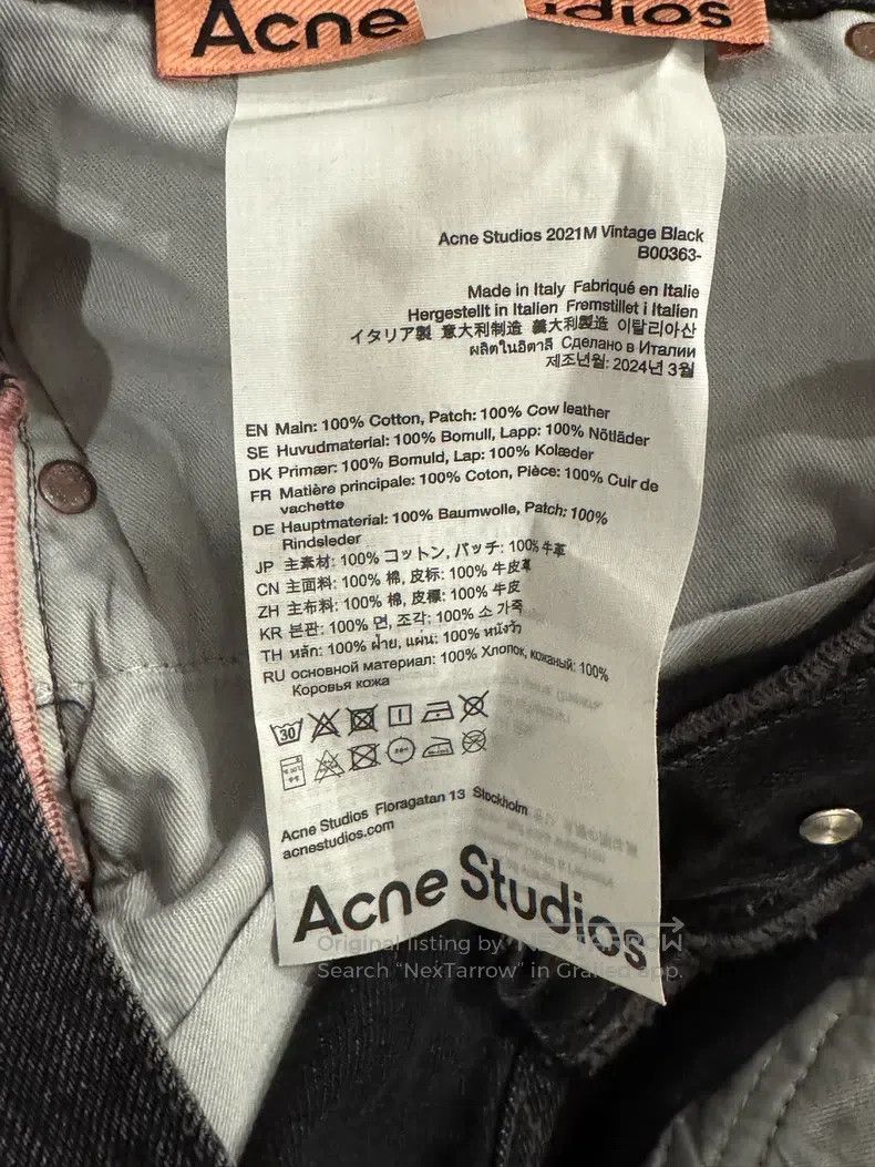 Acne Studios Acne Studios black jeans Size US 30 / EU 46 - 3 Thumbnail