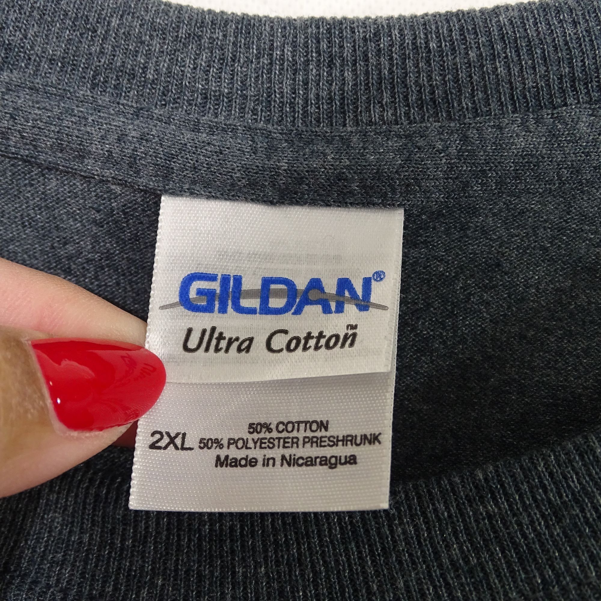Gildan Gildan Ultra Cotton Graphic T-Shirt Men Size 2XL Gray Motorc Size US XXL / EU 58 / 5 - 5 Thumbnail