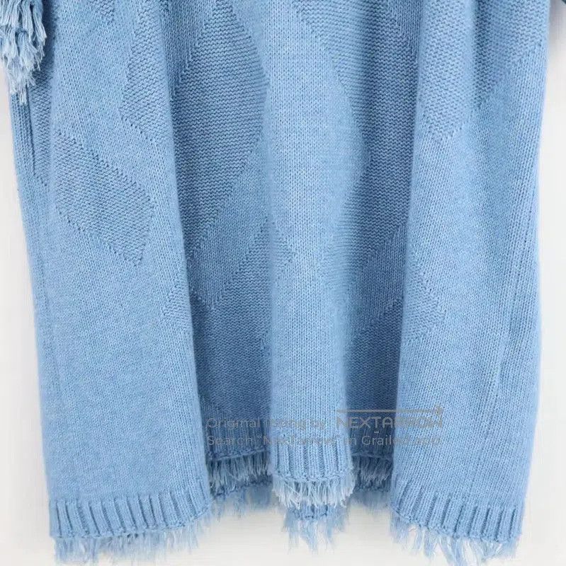 Fendi Fendi Blue Short Sleeve Knit Shirt for Men . Size US XL / EU 56 / 4 - 4 Thumbnail