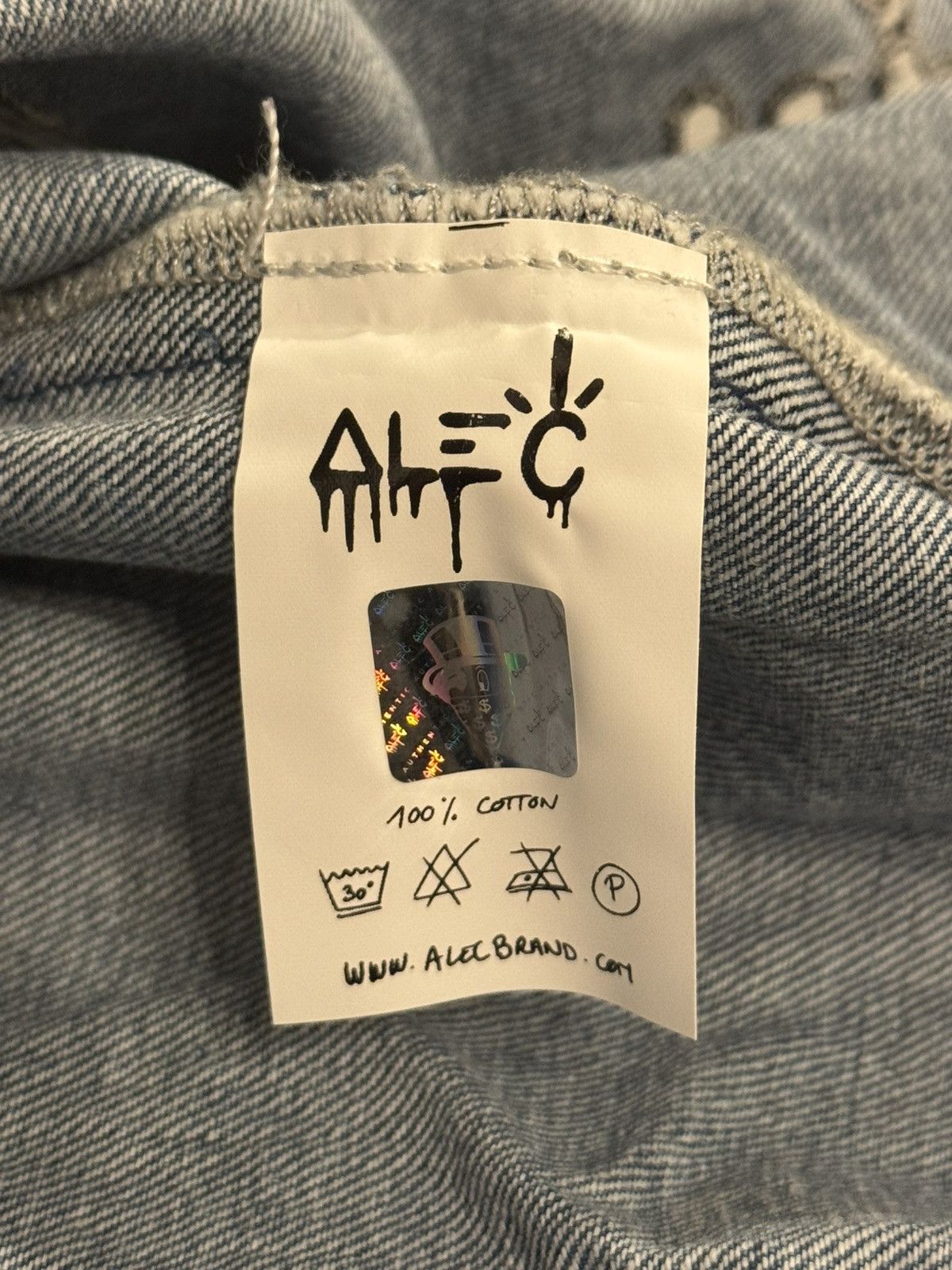 Alec Monopoly RARE Alec Monopoly Rich Bones Denim Jacket SS21 Size US L / EU 52-54 / 3 - 7 Thumbnail
