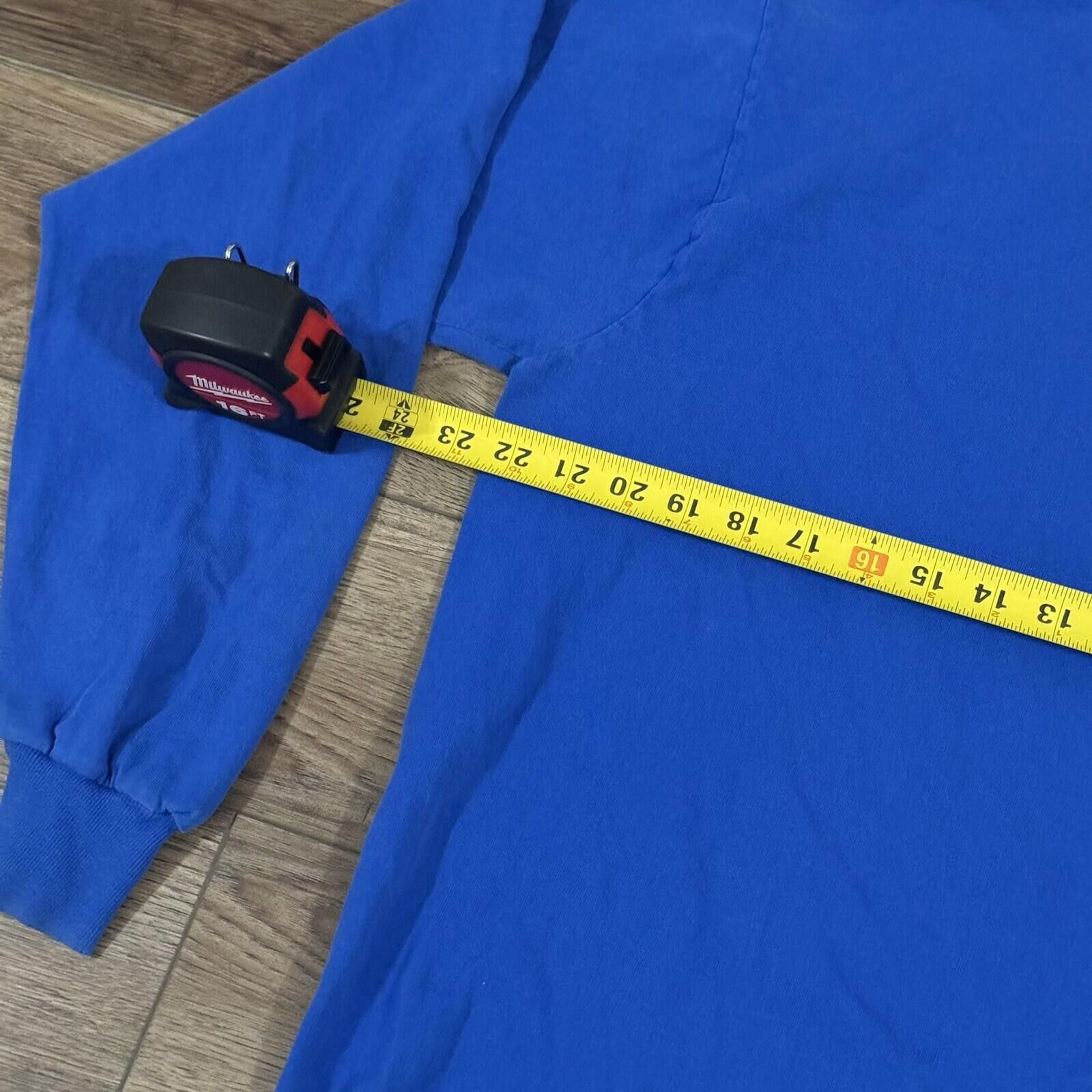 Pro Player Vintage 90s Pro Player Blue Long Sleeve Shirt Blank Y2K Size US XL / EU 56 / 4 - 5 Thumbnail