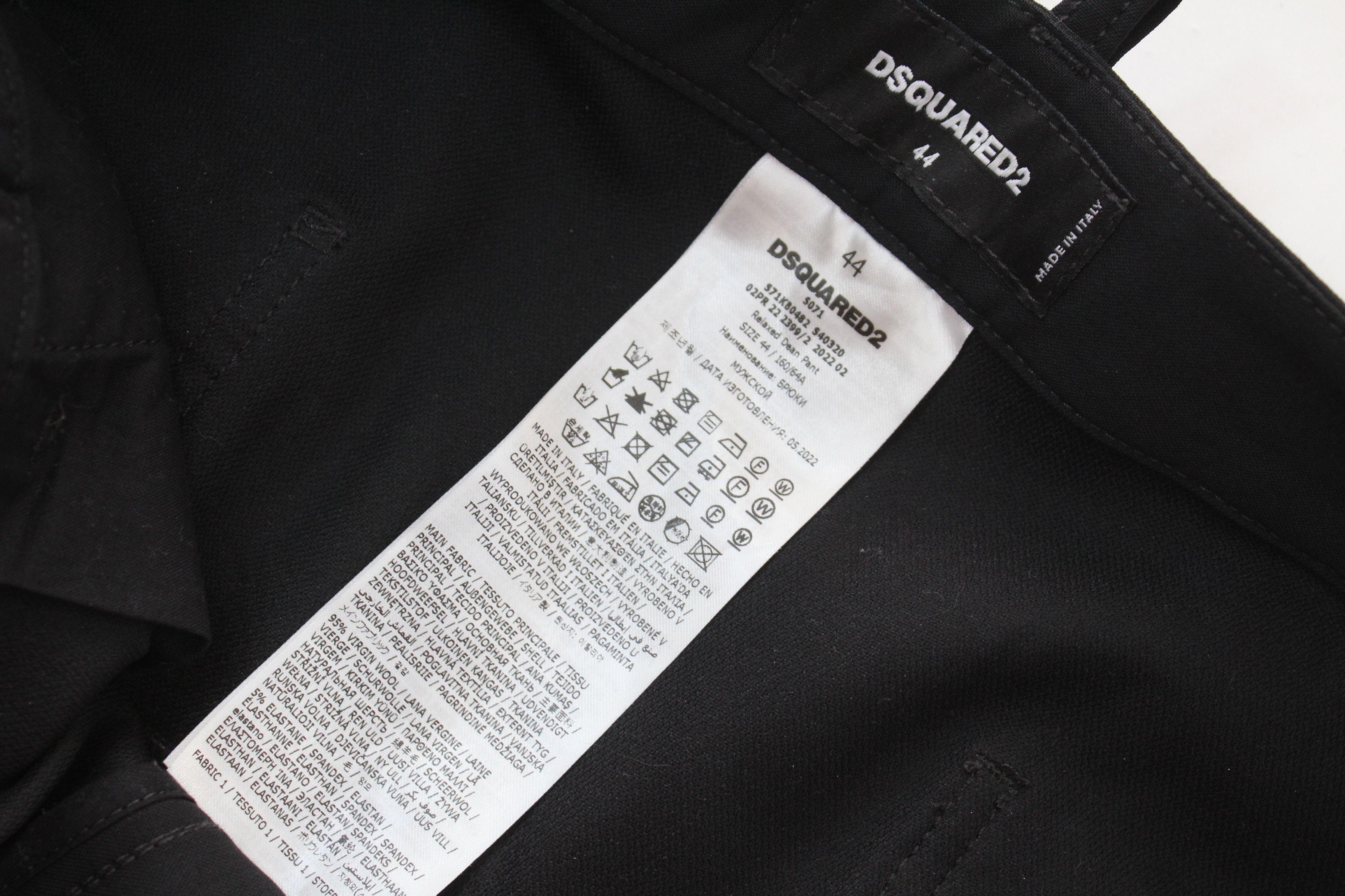 Dsquared2 Dsquared2 Black Mixed-Material Cargo Joggers IT 44 Size US 28 / EU 44 - 8 Thumbnail