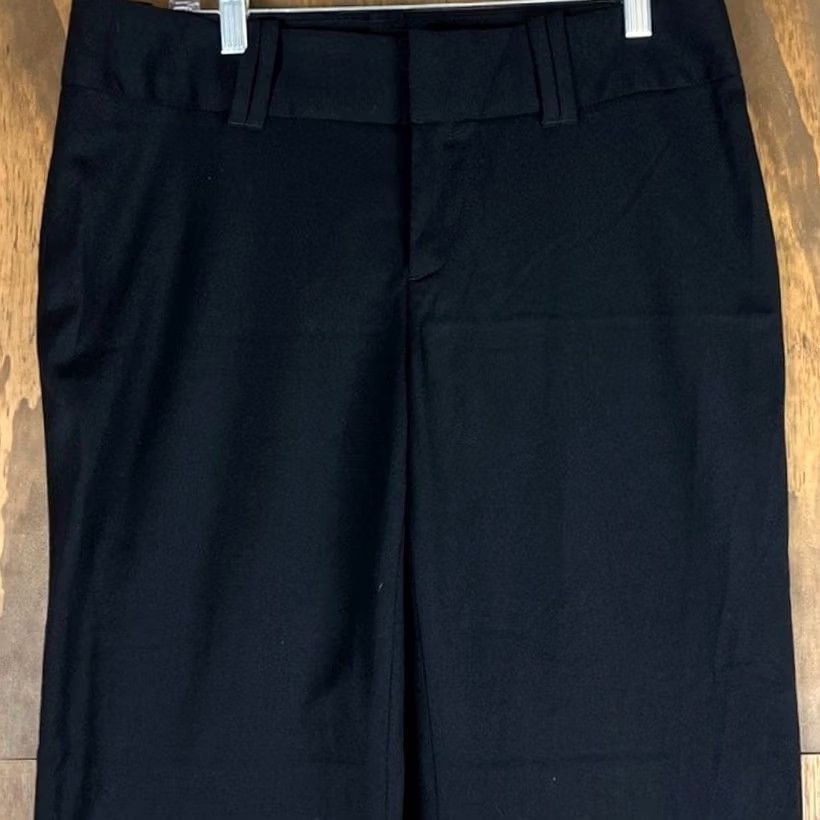 Banana Republic Banana Republic Womens Pants Black High Rise Jackson Fit Wool Blend Stretch 8 Pants Size 30" / US 8 / IT 44 - 2 Thumbnail