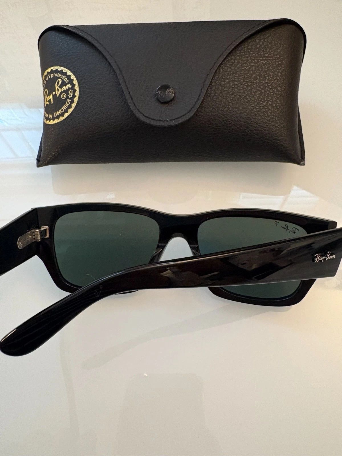 Oliver Peoples Ray-Ban Carlos RB0947S 56mm Polarized Rectangular Sunglasses Size ONE SIZE - 5 Thumbnail