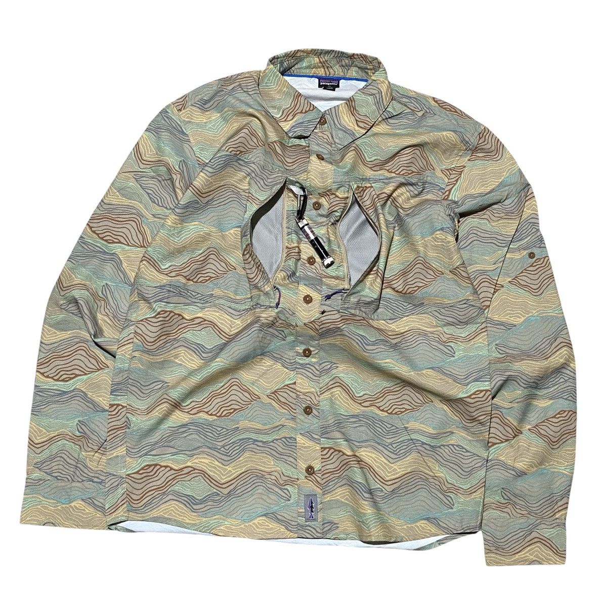 Goretex × Patagonia 🔥RARE🔥 Patagonia camisa sol patrol camo shirt Size US S / EU 44-46 / 1 - 2 Thumbnail