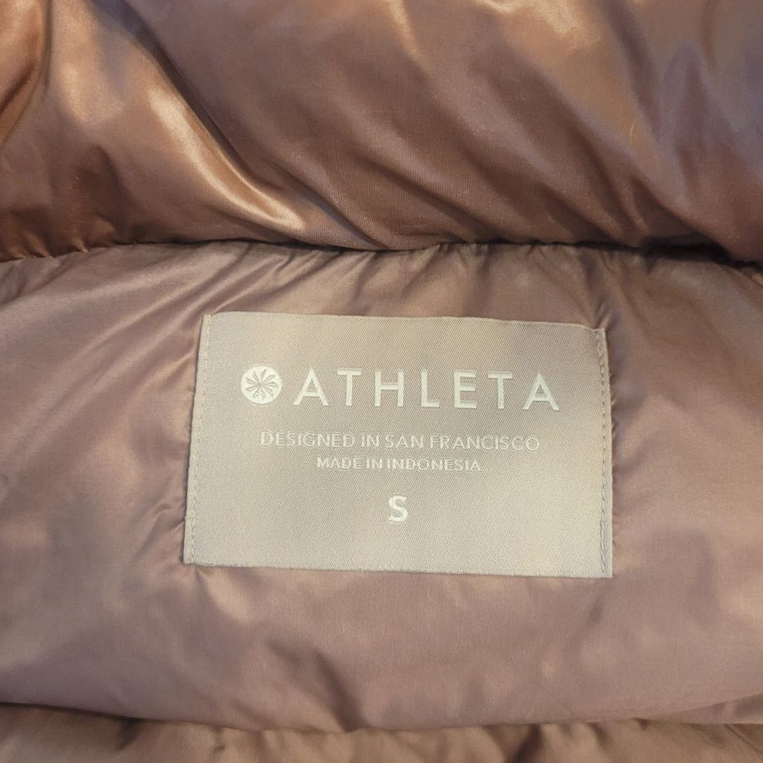 Athleta Athleta S800 Fill Lofty Duck Down Full Zip Puffer Vest Pink Size S / US 4 / IT 40 - 7 Thumbnail