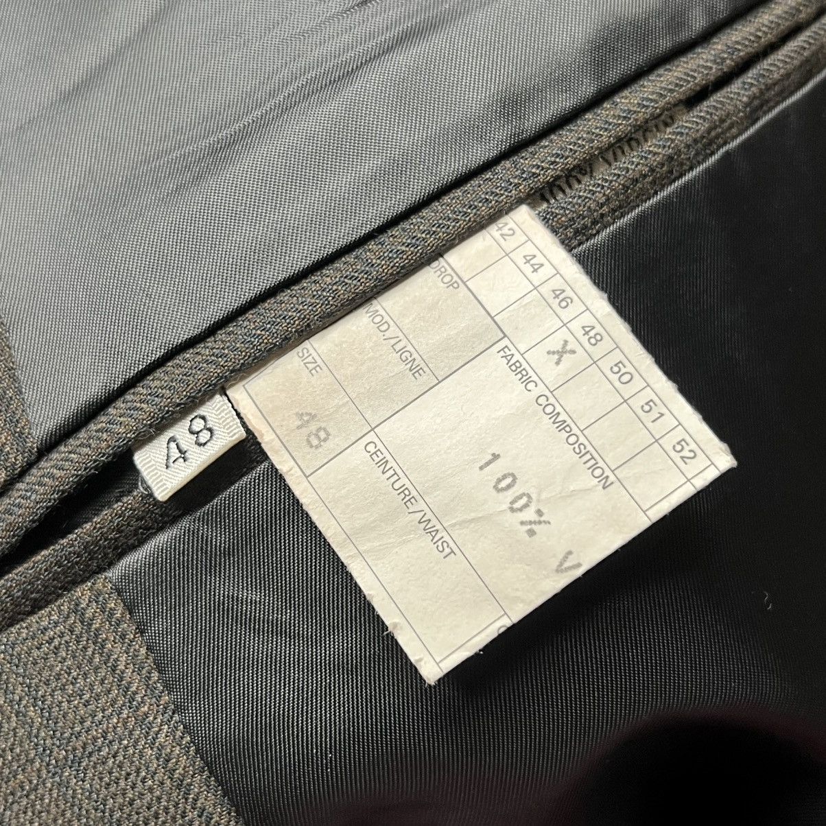 Yves Saint Laurent Yves Saint Laurent - Brown Pinstripes Wool Blazer Size 48S - 8 Thumbnail