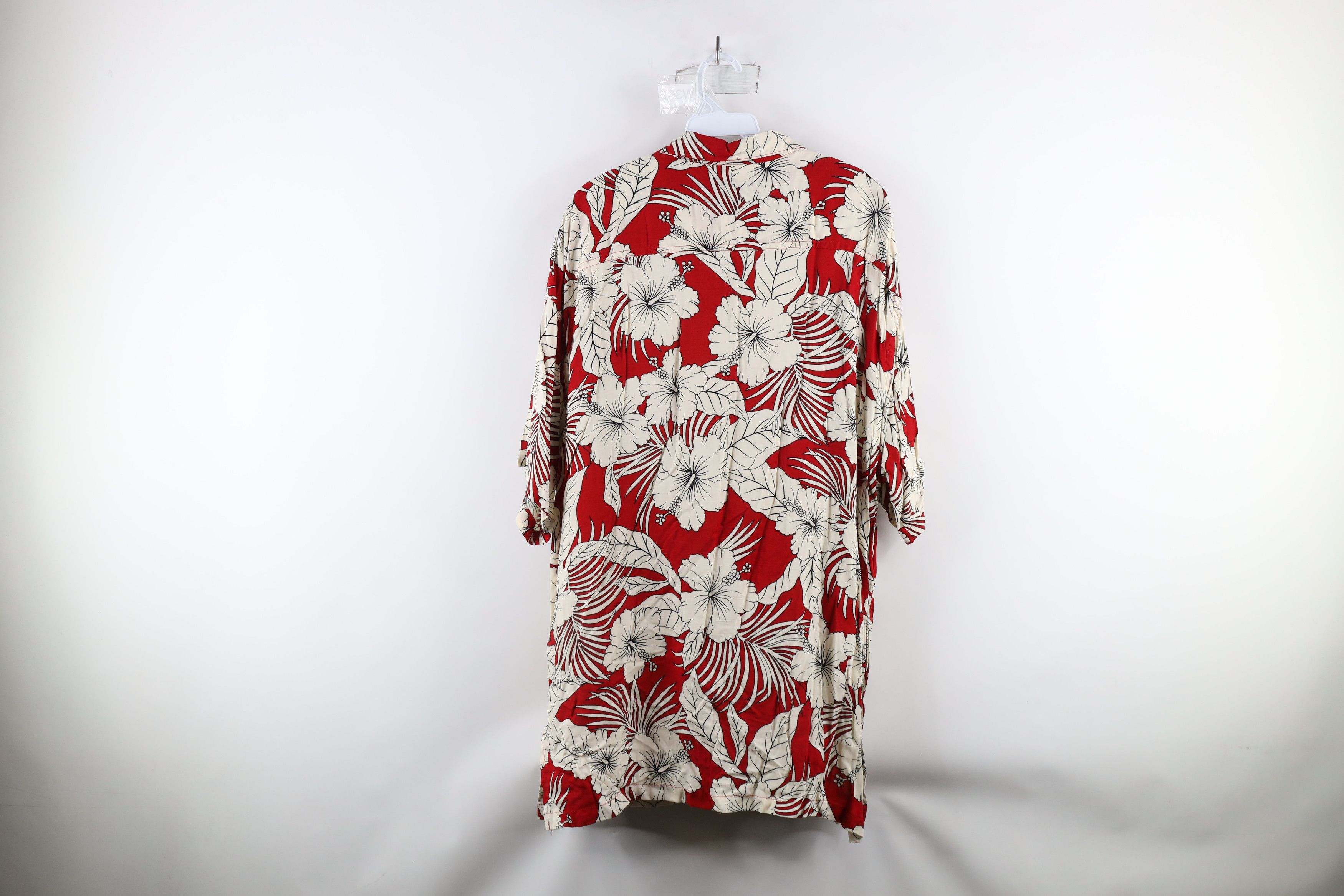 Vintage Vintage 90s Streetwear Flower Rayon Hawaiian Button Shirt Size US XL / EU 56 / 4 - 12 Thumbnail