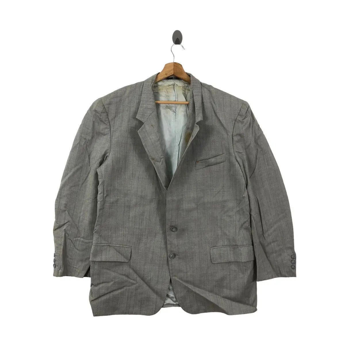Valentino Vtg 90’ VALENTINO GARAVANI UOMO Made In Italy Blazer Pure Size 44R - 7 Thumbnail