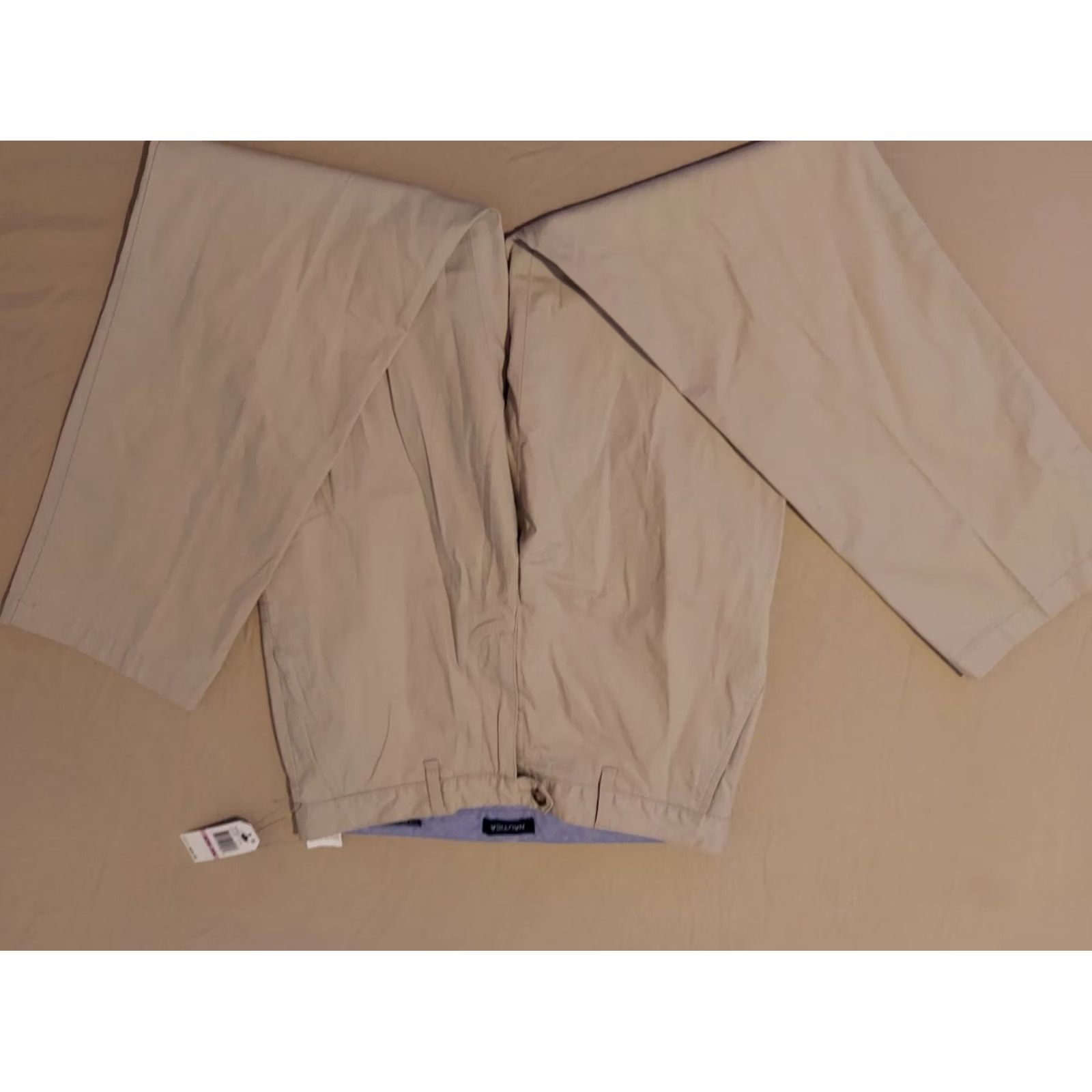 Nautica Nautica Mens Pants 32x34 Chino Beige Dockers Khaki Dress Slack Trousers Size US 32 / EU 48 - 3 Thumbnail