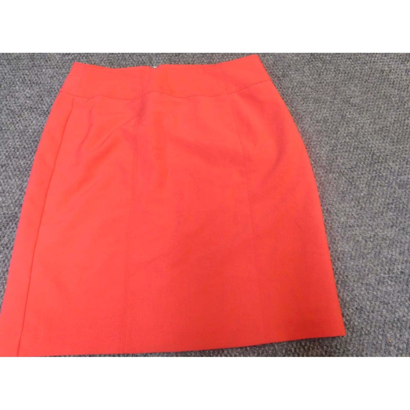 Worthington Worthington Womens Skirt 12 Pink Zip A-line Knee Length Casual Floral Ruffle Polyester Rayon" Size 34" / US 12 / IT 48 - 2 Thumbnail
