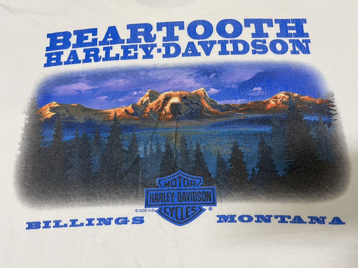 Harley Davidson Vintage 2000 Harley Davidson "Beartooth" Big Size T-Shirt Size US XXL / EU 58 / 5 - 7 Thumbnail