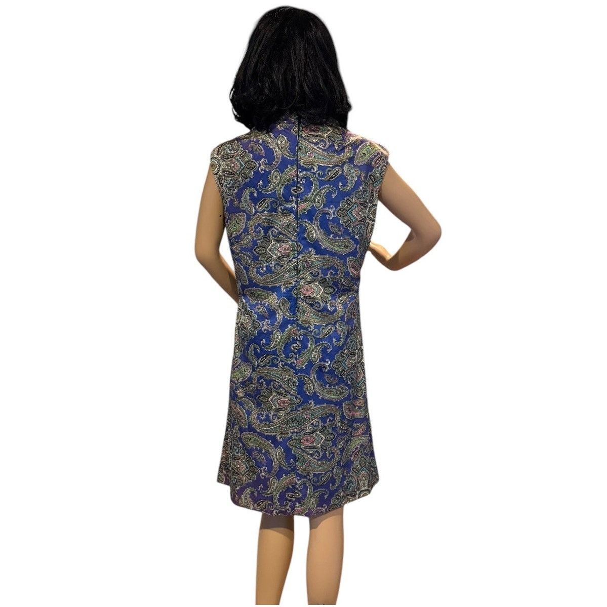 Vintage Vtg Sacony Ciella purple paisley sleeveless dress medium Size M / US 6-8 / IT 42-44 - 7 Thumbnail