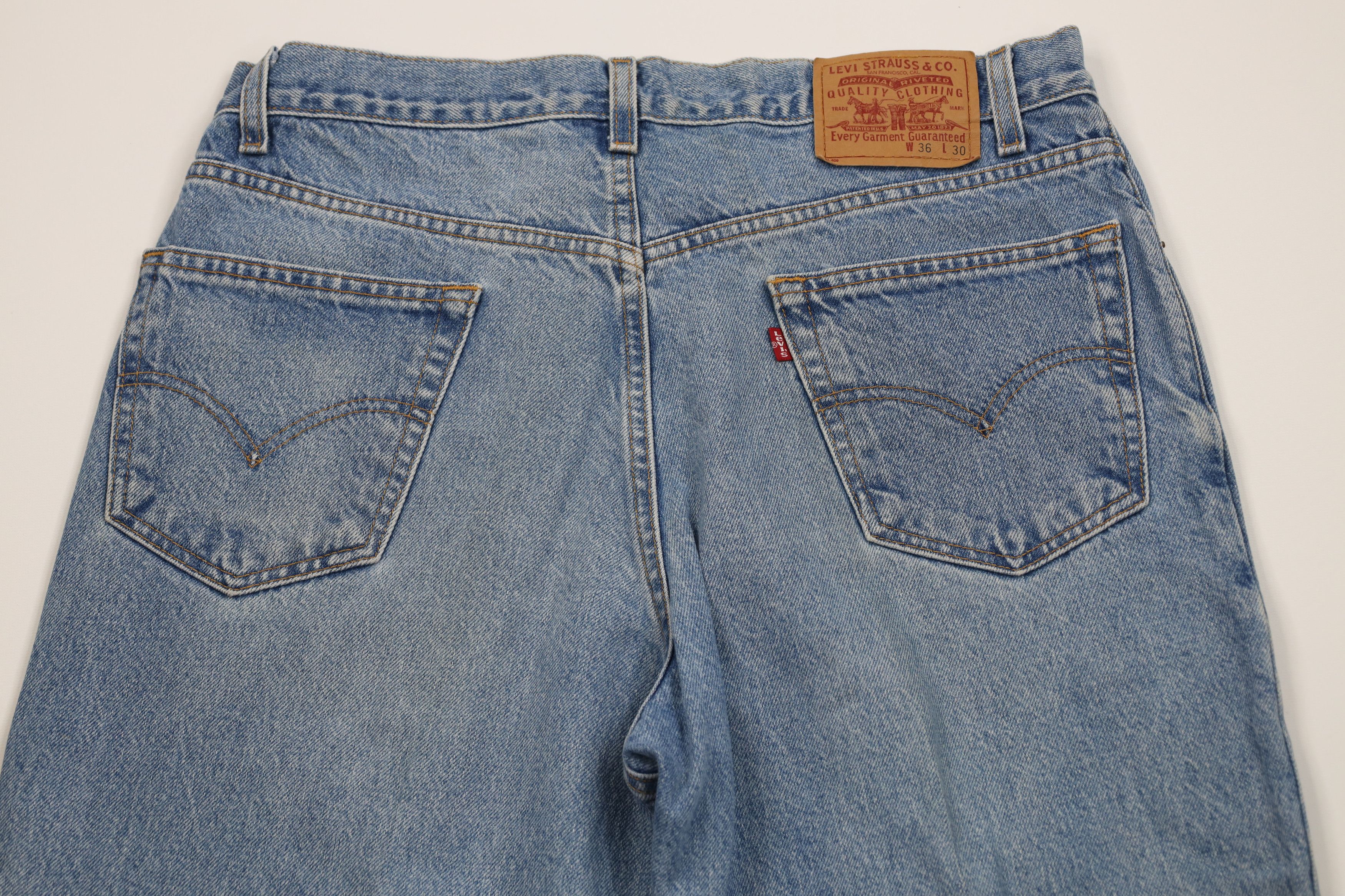 Levi's Vintage Y2K 2002 Levis 468 Relaxed Straight Leg Jeans Blue Size US 36 / EU 52 - 12 Thumbnail